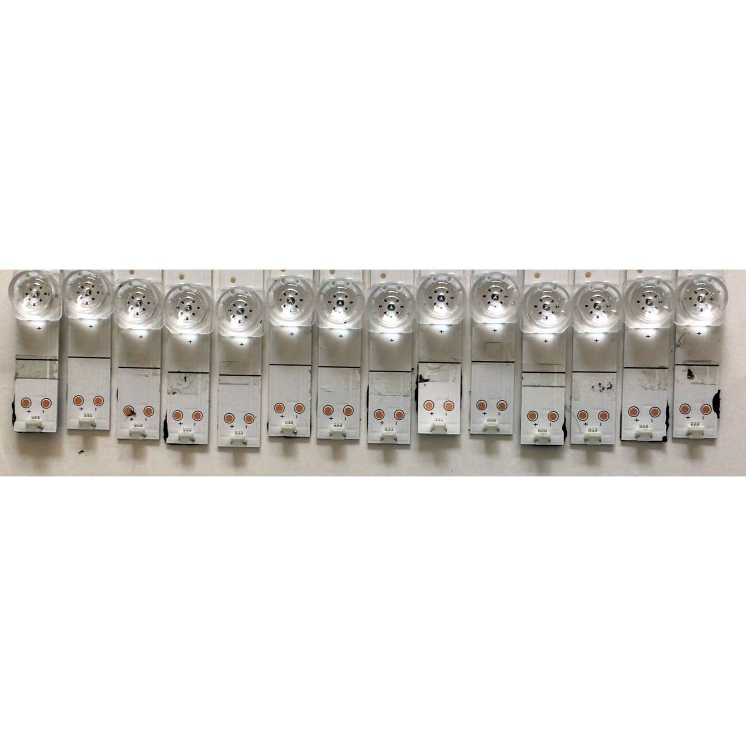 KIT DE LED'S PARA TV HISENSE (14 PIEZAS) / NUMERO DE PARTE SVH750A76 / CRH-BX75S3U813030T14069B8-REV1.3 / HD750S3U81-TAB1 / LE486558 / 2019103001 / PANEL HD750S3U72-TAB1\S2\GM\ROH / HV750QUB-F90 MODELOS 75H6570G / 75R6E3 - Imagen 4
