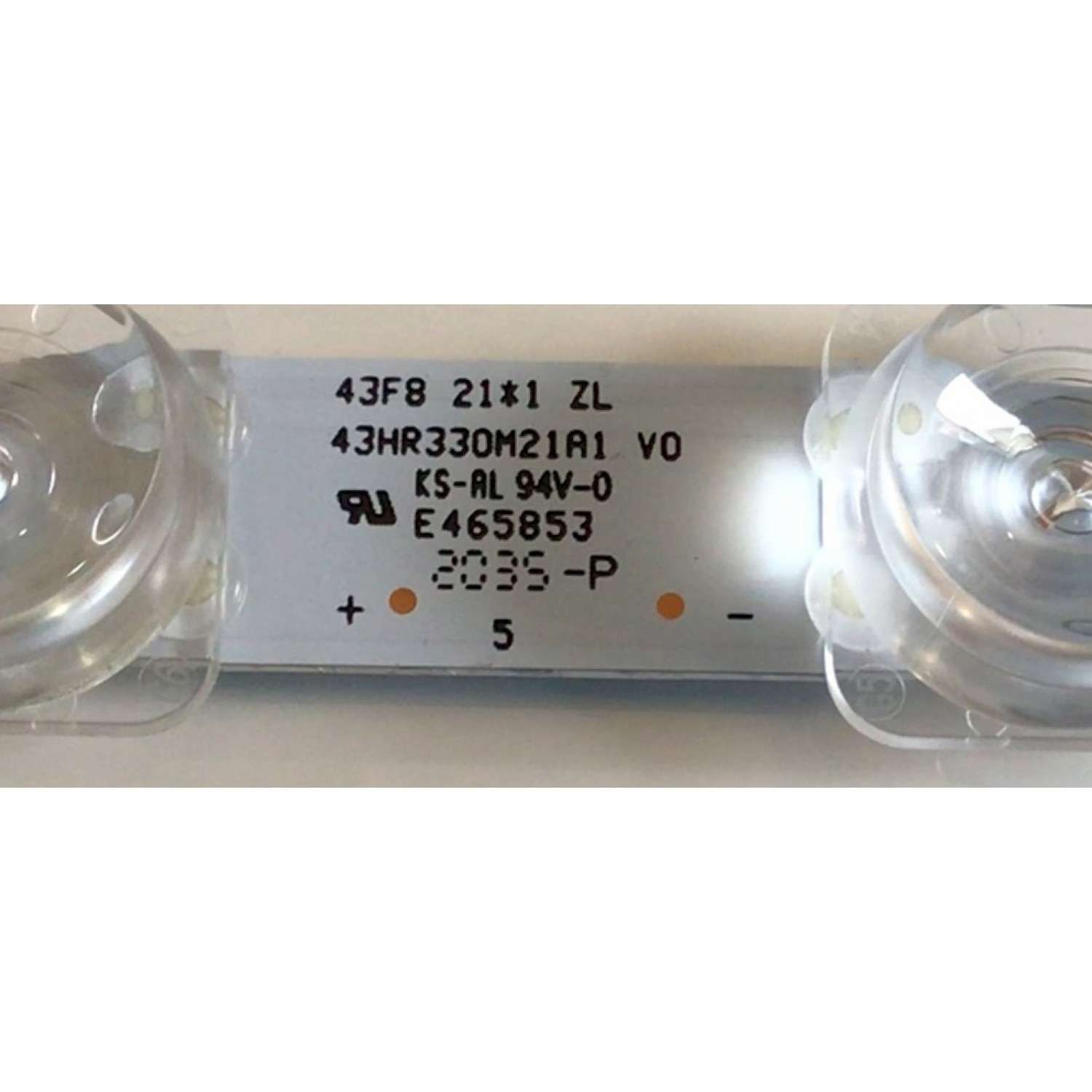 LED PARA TV TCL 1 PIEZA ORIGINAL  / NUMERO DE PARTE 43HR330M21A1 V0 / 43HR330M21A1 / 4C-LB4321-HR / 4C-LB4321-HR03J / PANEL LVU430NDEL MS9W04 / DISPLAY V430DJ1-Q01 REV.C1 / MODELOS 43S435 / 43S434 / 43S431 - Imagen 2