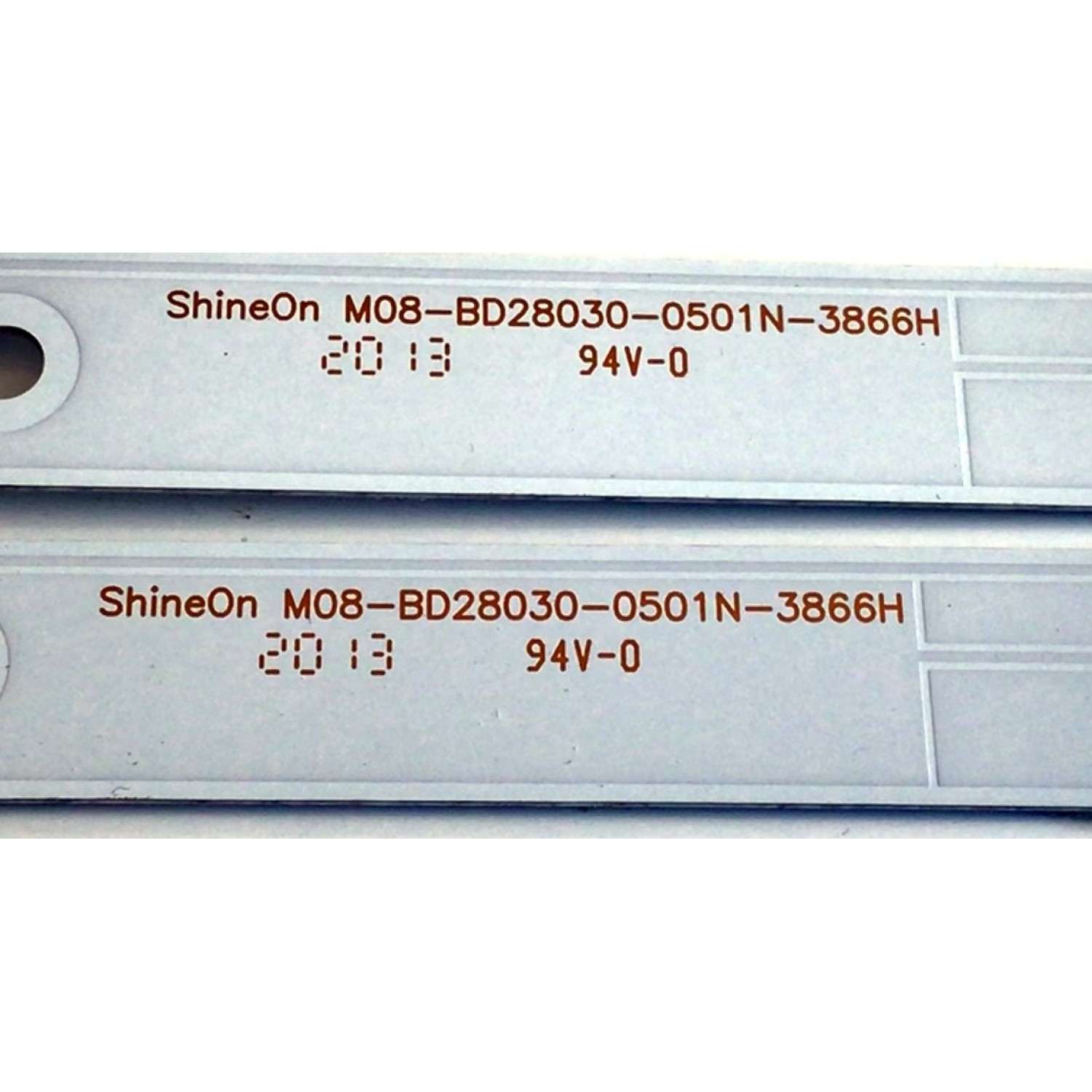 KIT DE LED'S PARA TV LG (2 PIEZAS) / NUMERO DE PARTE M08-BD28030-0501N / M08-BD28030-0501N-3866H / 70401-00657 / SK3UB51 / PUX4B0 / YK3EUYK3 / PANEL BOEI280WX1 / MODELO 28LM400B-PU - Imagen 2