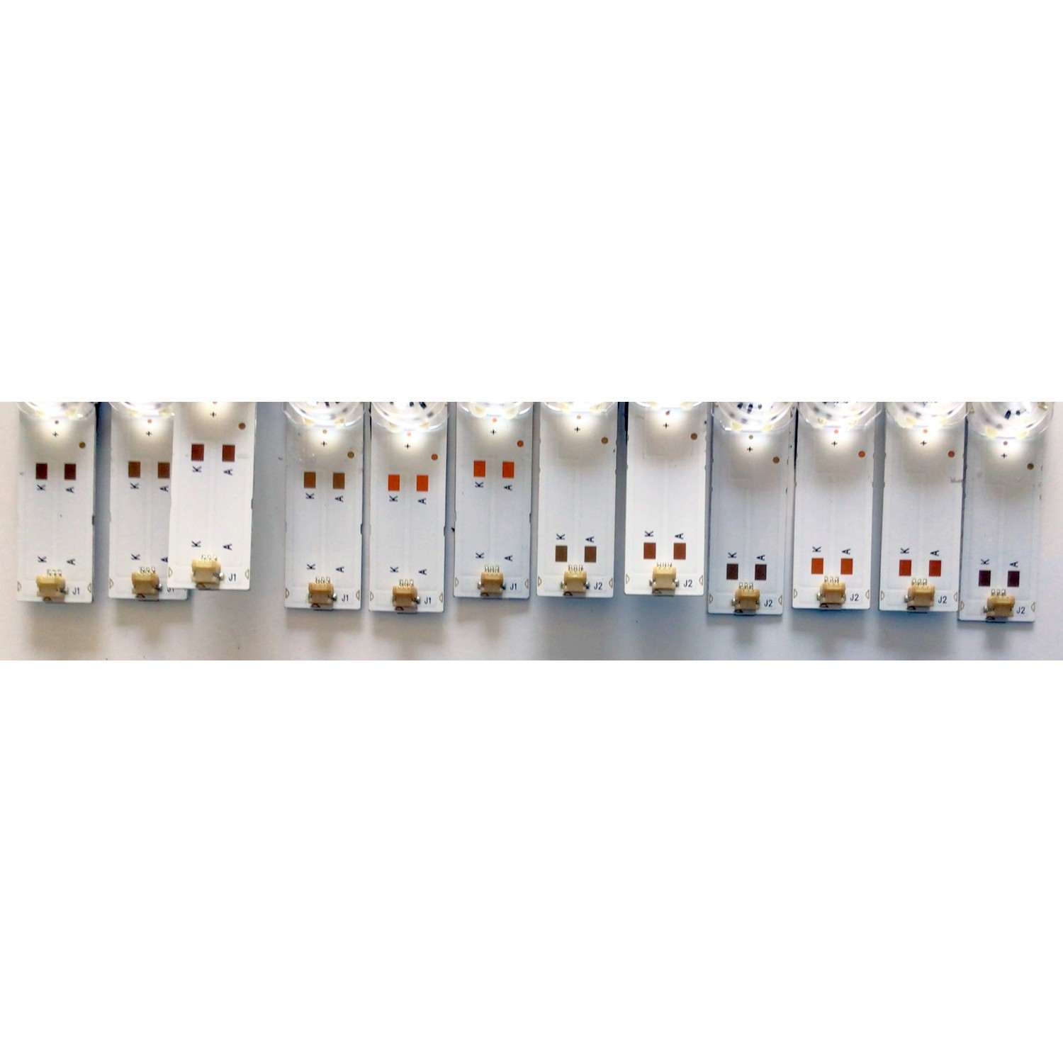 KIT DE LED'S PARA TV VIZIO (12 PIEZAS) / NUMERO DE PARTE 303HX650040 / HFSX65D06-ZC56AG-05 / HX650M09 / 200708AB04 / PANEL HV650QUB-F10 / MODELO V655-H4 - Imagen 2