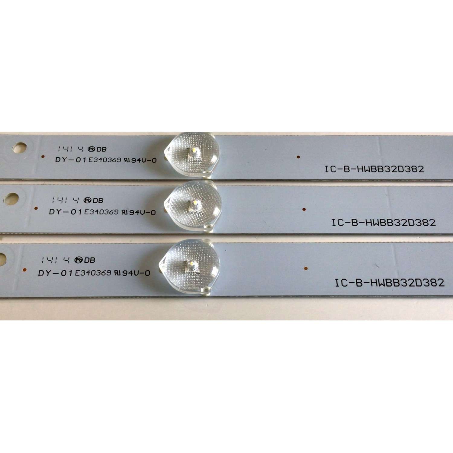 KIT DE LED'S PARA TV INSIGNIA (3 PIEZAS) / NUMERO DE PARTE IC-B-HWBB32D382 / 570202000528 / PGH-B01-F7+009 / PANEL SM315TCA10 D0307  / MODELO NS-32D311NA15 - Imagen 2