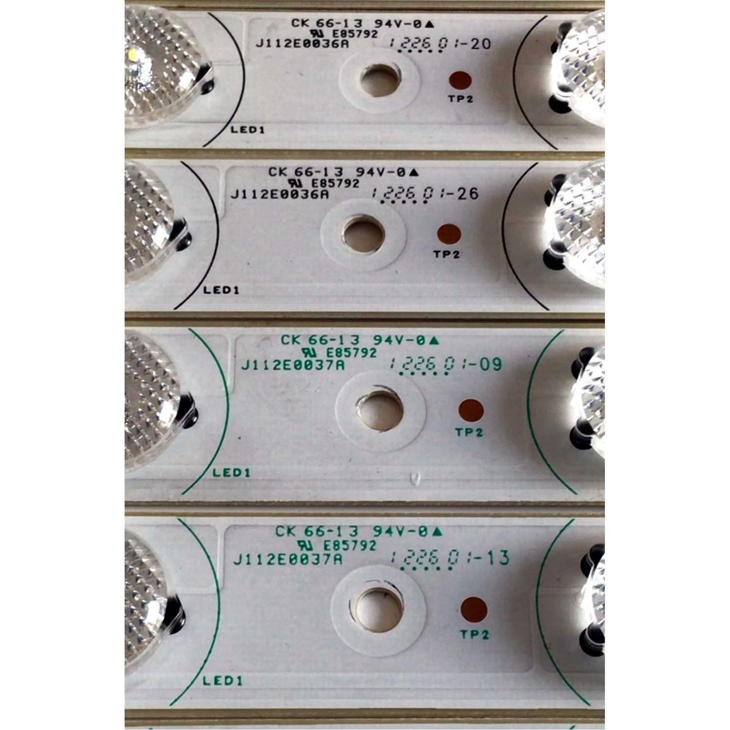 KIT DE LED'S PARA TV RCA (10 PIEZAS) / NUMERO DE PARTE J112E0036A / J112E0037A / SN-AG-CU / CK 66-13 / F102718WCA / F102719WCA / MODELO LED46C55R120Q - Imagen 4