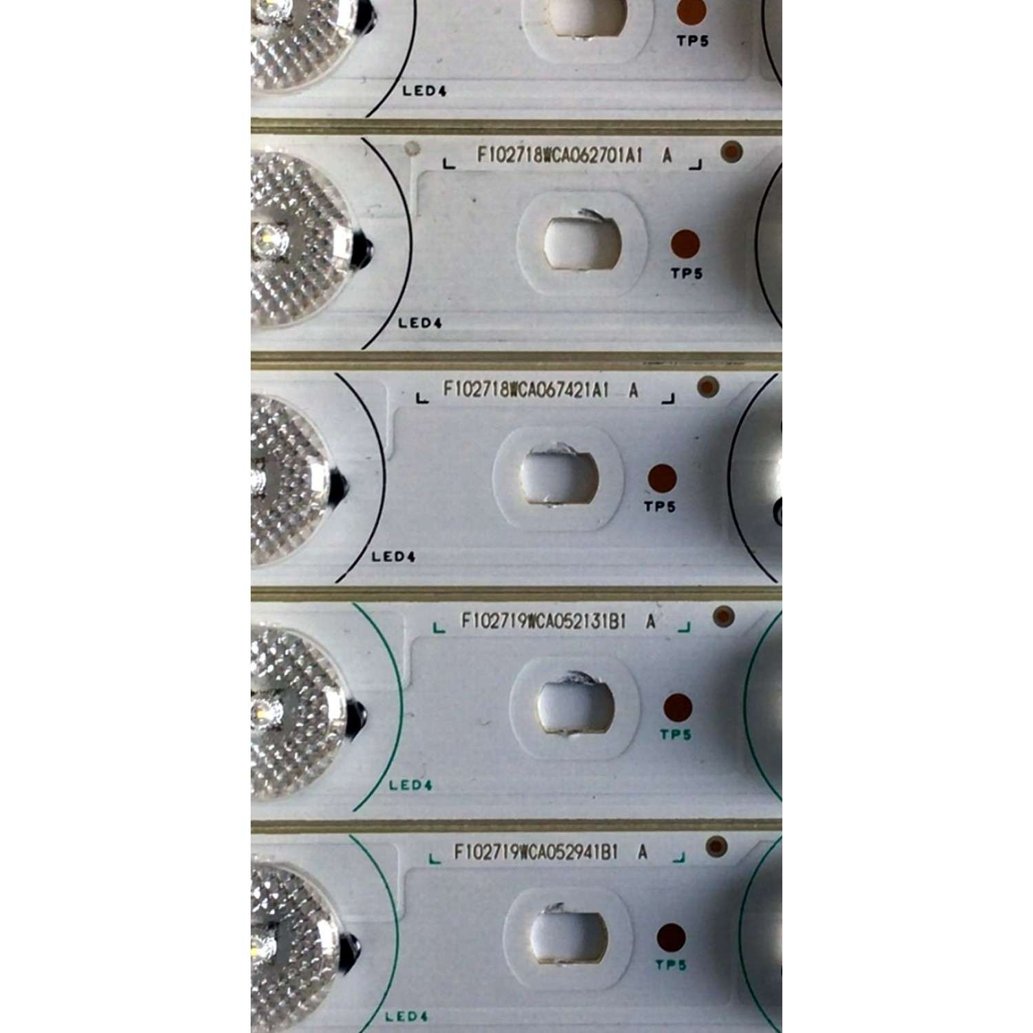 KIT DE LED'S PARA TV RCA (10 PIEZAS) / NUMERO DE PARTE J112E0036A / J112E0037A / SN-AG-CU / CK 66-13 / F102718WCA / F102719WCA / MODELO LED46C55R120Q - Imagen 2
