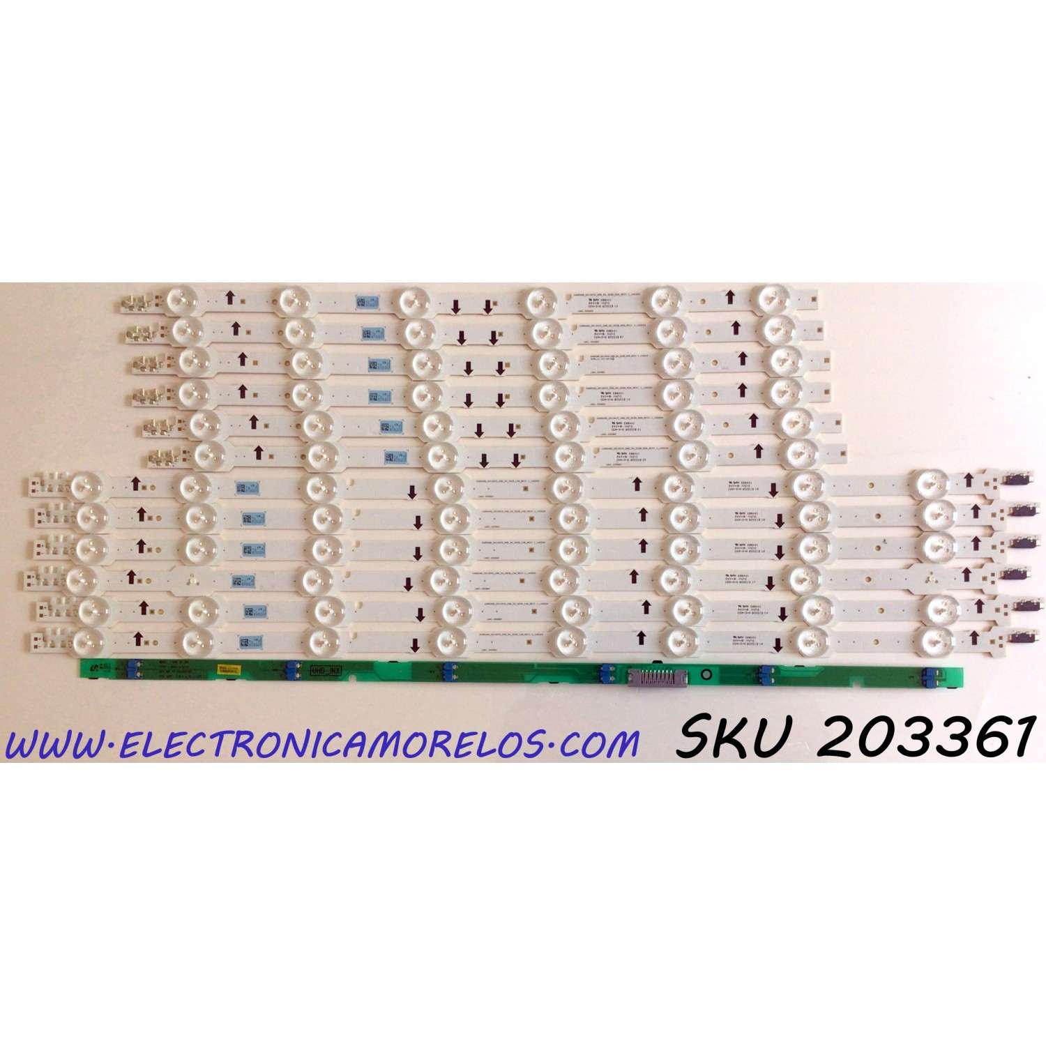KIT DE LEDS ORIGINAL PARA TV SAMSUNG 12 PIEZAS / NUMERO DE PARTE BN96-32178A / BN96- 32179A / 32178A / 32179A / SAMSUNG_2014SVS_UHD_50_3228_L08_REV1.1 / R06_REV1.1 / LM41-00088Z / LM41-00088Y / PANEL CY-GH050HGNV9H / MODELO UN50HU6950FXZA / UN50HU6900FXZA