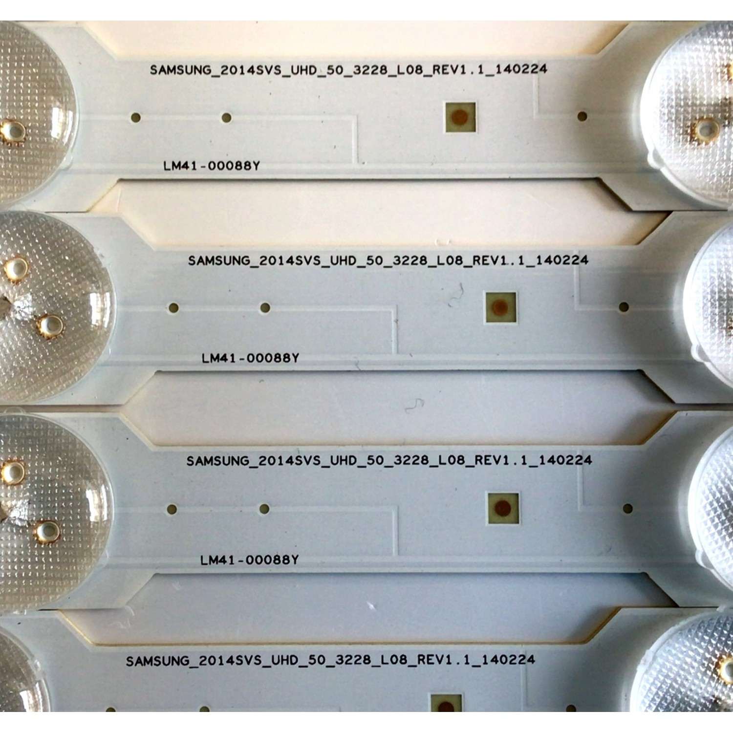KIT DE LEDS ORIGINAL PARA TV SAMSUNG 12 PIEZAS / NUMERO DE PARTE BN96-32178A / BN96- 32179A / 32178A / 32179A / SAMSUNG_2014SVS_UHD_50_3228_L08_REV1.1 / R06_REV1.1 / LM41-00088Z / LM41-00088Y / PANEL CY-GH050HGNV9H / MODELO UN50HU6950FXZA / UN50HU6900FXZA - Imagen 7