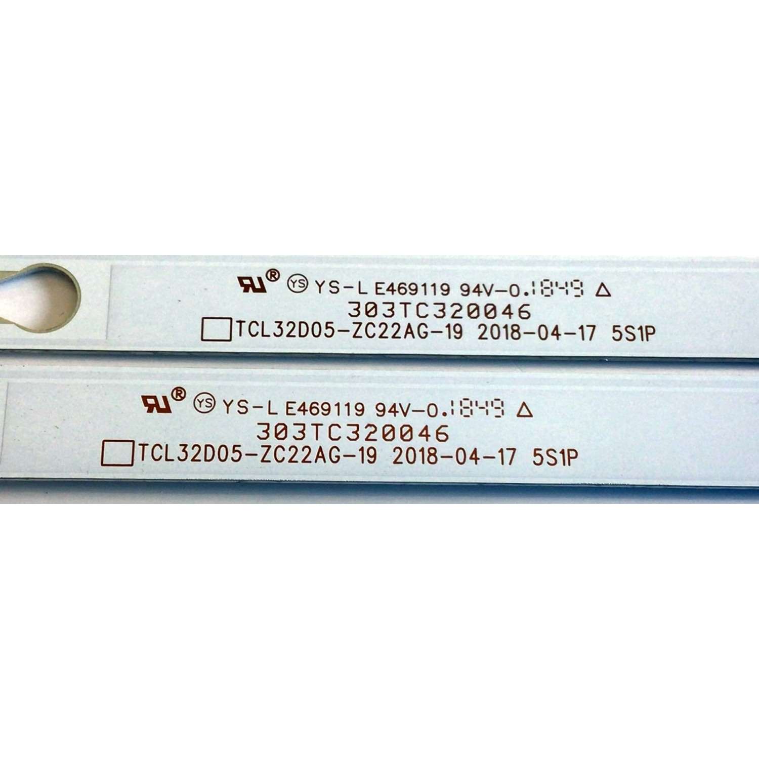 KIT DE LED'S PARA TV ATVIO (2 PIEZAS) / NUMERO DE PARTE 303TC320046 / TCL32D05-ZC22AG-19 / TT320M39 / 181209AC07 / PANEL CV320H1-F01 / MODELOS ATV32SM / ATV3215LED - Imagen 2