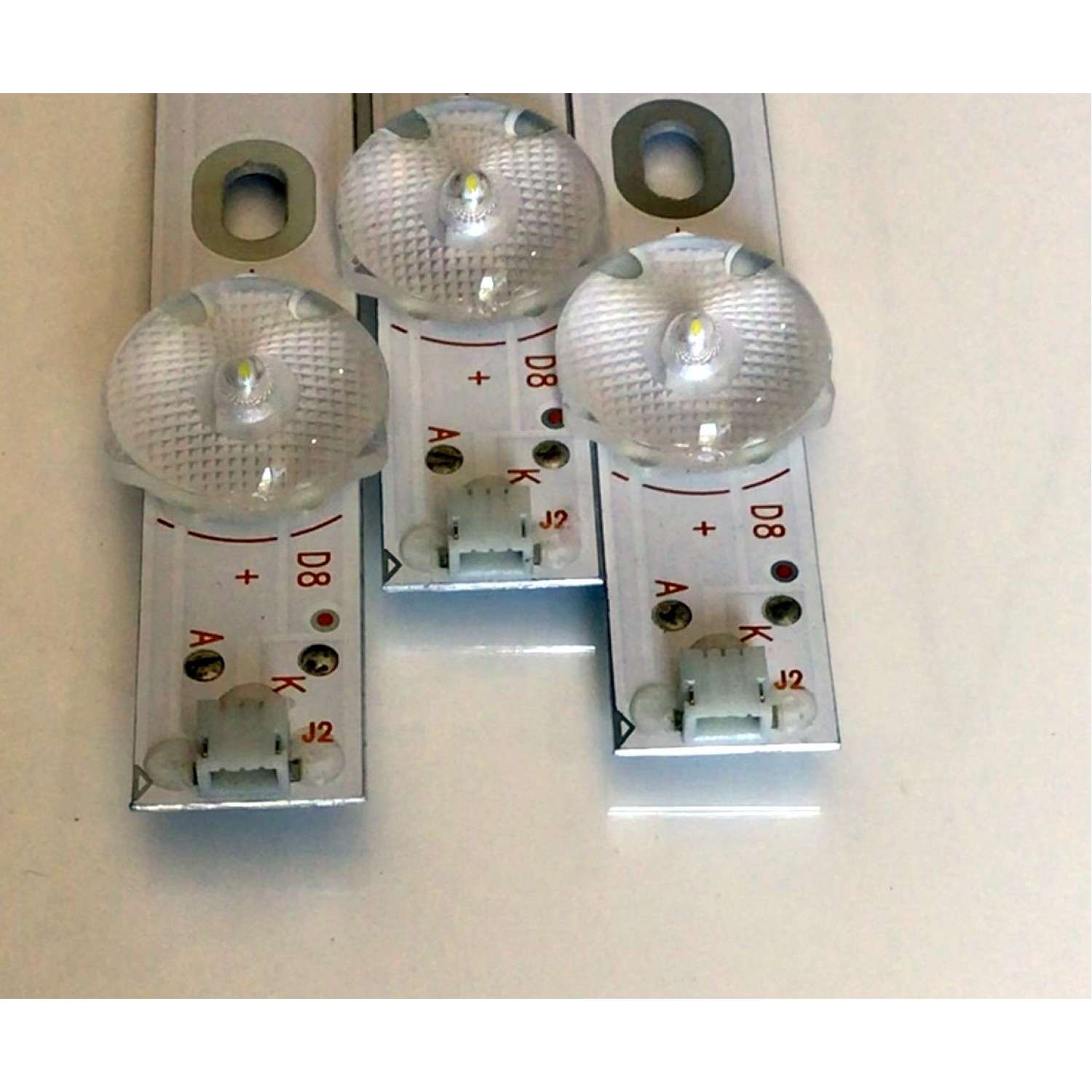 KIT DE LED'S PARA TV  ELEMENT (3 PIEZAS) / NUMERO DE PARTE 303KK400033 / KSKK40D08-ZC22AG-03 / KK400M05 / PANEL MD4012YTSF / MODELOS ELFW4017BF / ELST4017 J7G5M - Imagen 2