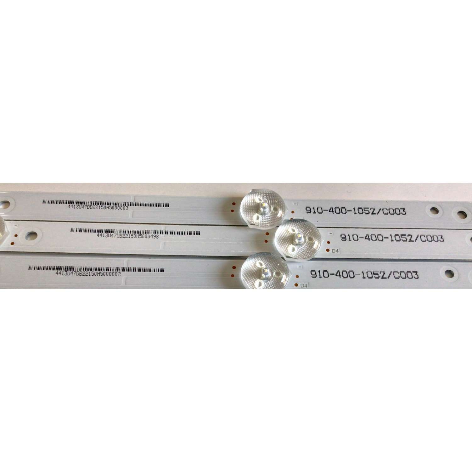 KIT DE LED'S PARA TV ELEMENT (3 PIEZAS) / NUMERO DE PARTE B-CNCF40D902 / 910-400-1052 / C003 / BA22-M150-H-W50/201/20170428/34170 / 4413U47D / PANEL T400-V35-DLED / MODELOS ELFW4017 / ELFW4017 C7F1M0 - Imagen 3