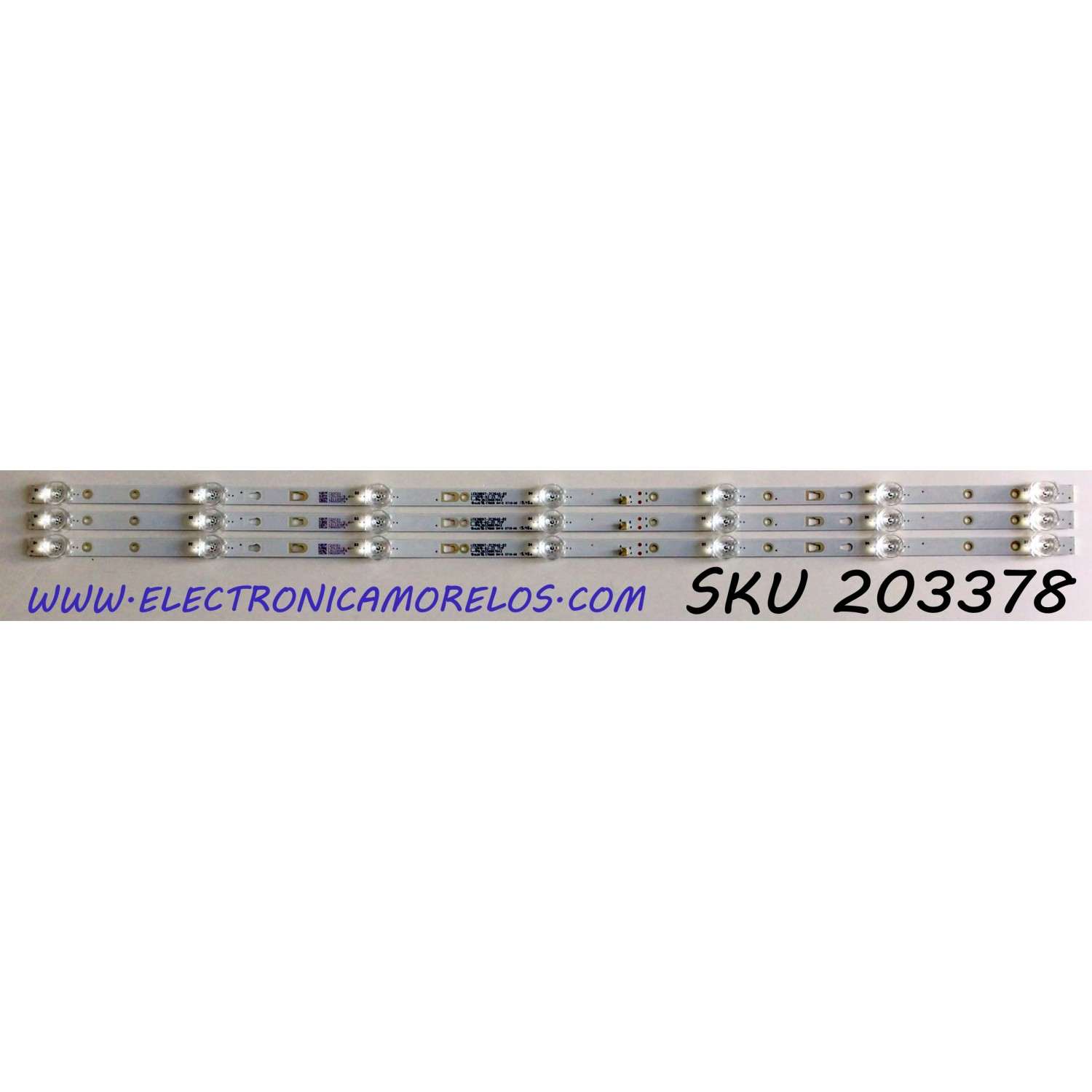 KIT DE LED'S PARA TV (3 PIEZAS) / NUMERO DE PARTE 30339007042 / LED39D07-ZC26AG-02 / 39000M79 / C20C21 / 191120AF6 / E78030 / 6710-A0 