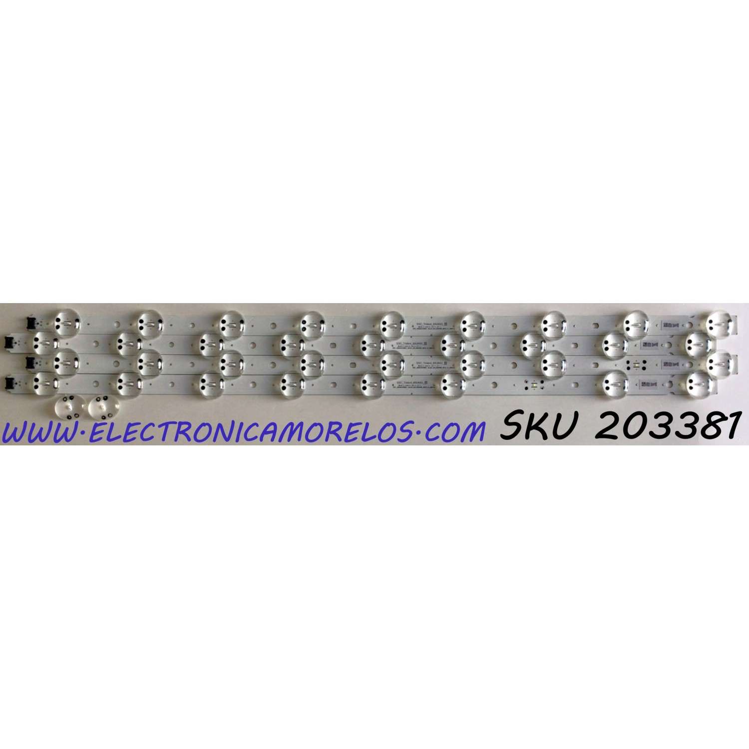 KIT DE LED'S PARA TV LG (4 PIEZAS) / NUMERO DE PARTE EAV63993002 / SSC_Trident_65UK63_S / SSC_65UK63(BOE)_9LED_SVL650A95_REV1.0_180416 / PANEL'S NC650DQG-AAGX1 / NC650DQG-AAGX3 / MODELOS 65UM6900PUA / 65UK6090PUA / 65UK6300PUE / 65UK6200PUA / 65UN6950ZUA