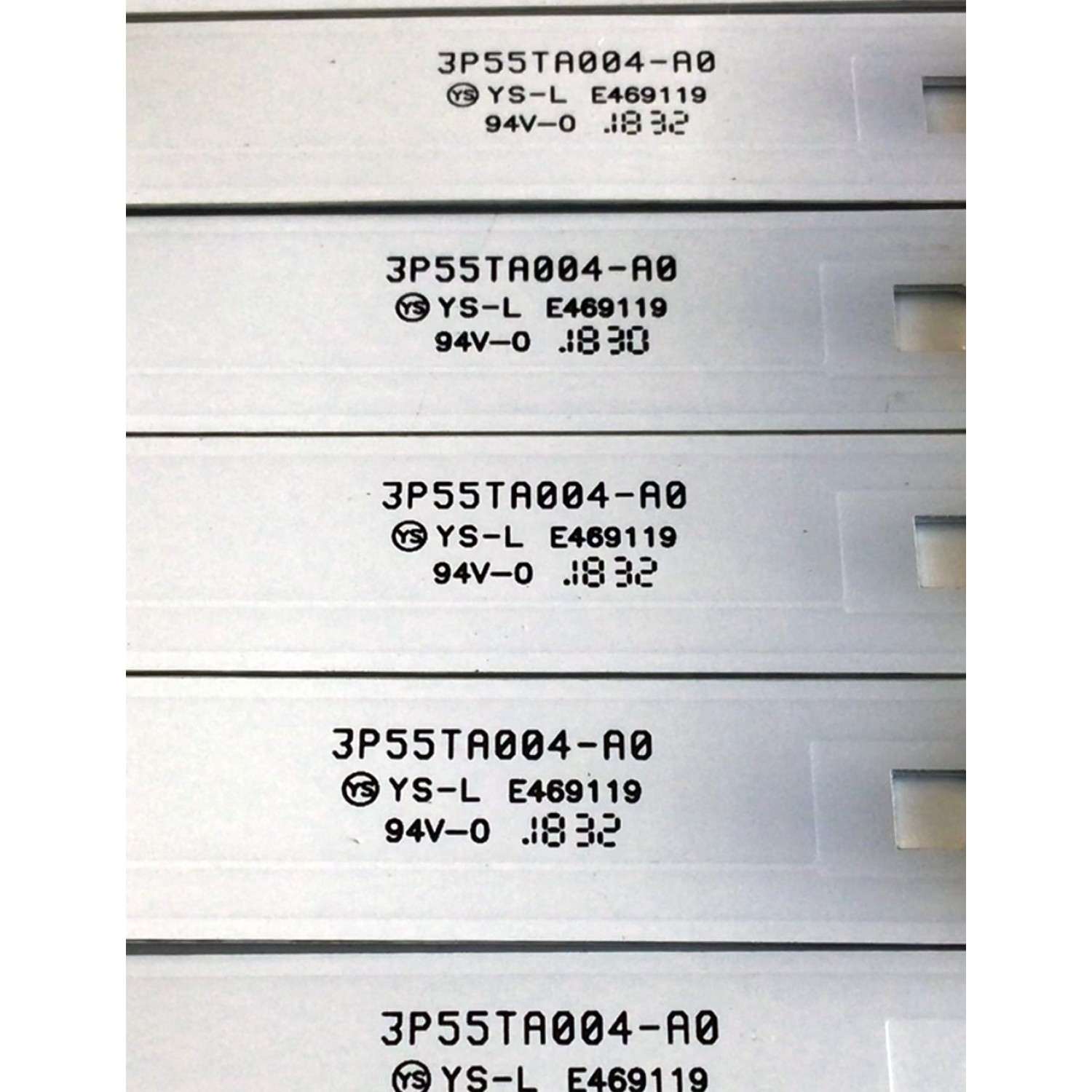 KIT DE LED'S PARA TV ELEMENT (10 PIEZAS) / NUMERO DE PARTE 3P55TA004-A0 / 4655TA003 / 112600165-YC00 / 18AE630BN180811 / PANEL LC546PU2L02 / MODELO E4STA5517 / E4STA5517 D8HYM - Imagen 4