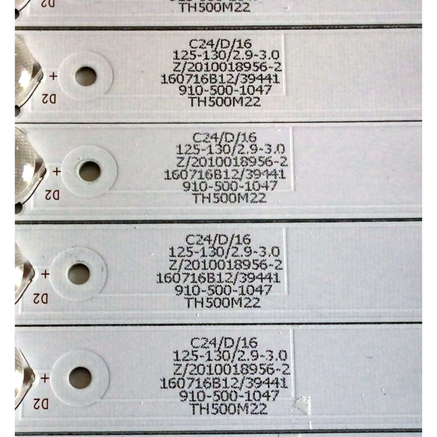KIT DE LED'S PARA TV ELEMENT (10 PIEZAS) / NUMERO DE PARTE 303TH500052 / TFGJ50D05-ZC14FG-05 / TH500M22 / 910-500-1047 / PANEL T500-16A-DLED / MODELOS ELST5016S / ELST5016S B6A2M / C6A2M / C6A9M / D6A2M / ELST5016S E6A9M / E6C0M / F6C0M / G6C0M - Imagen 4