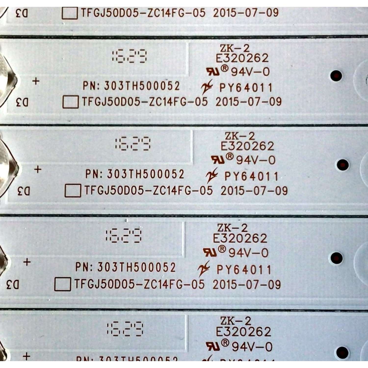 KIT DE LED'S PARA TV ELEMENT (10 PIEZAS) / NUMERO DE PARTE 303TH500052 / TFGJ50D05-ZC14FG-05 / TH500M22 / 910-500-1047 / PANEL T500-16A-DLED / MODELOS ELST5016S / ELST5016S B6A2M / C6A2M / C6A9M / D6A2M / ELST5016S E6A9M / E6C0M / F6C0M / G6C0M - Imagen 3