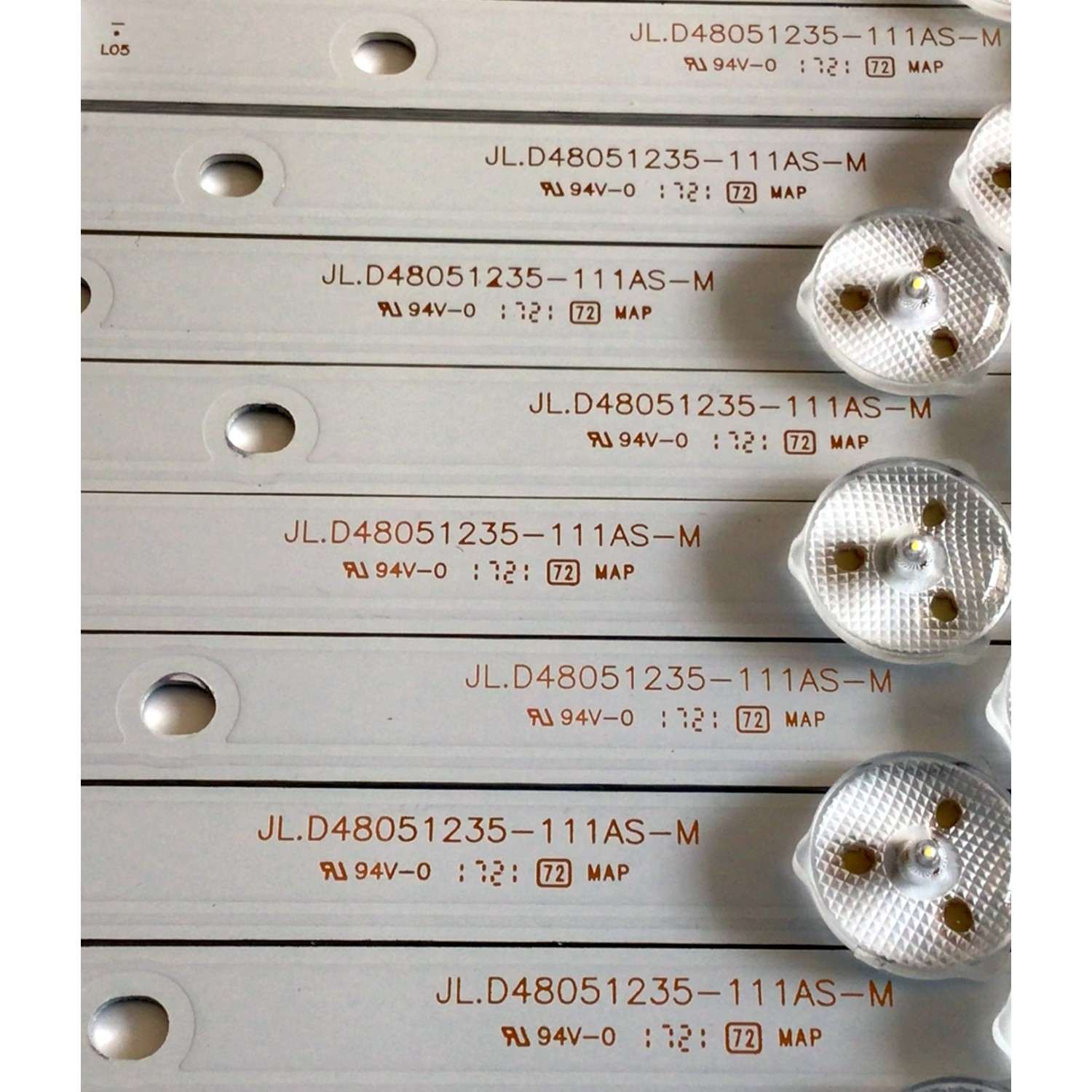 KIT DE LED'S PARA TV ELEMENT ((10 PIEZAS)) / NUMERO DE PARTE JL.D48051235-111AS-M / A12G630 / N1706505 / T101  21005948 / PANEL'S LSC480HN08-802 / MODELO 48" - Imagen 4