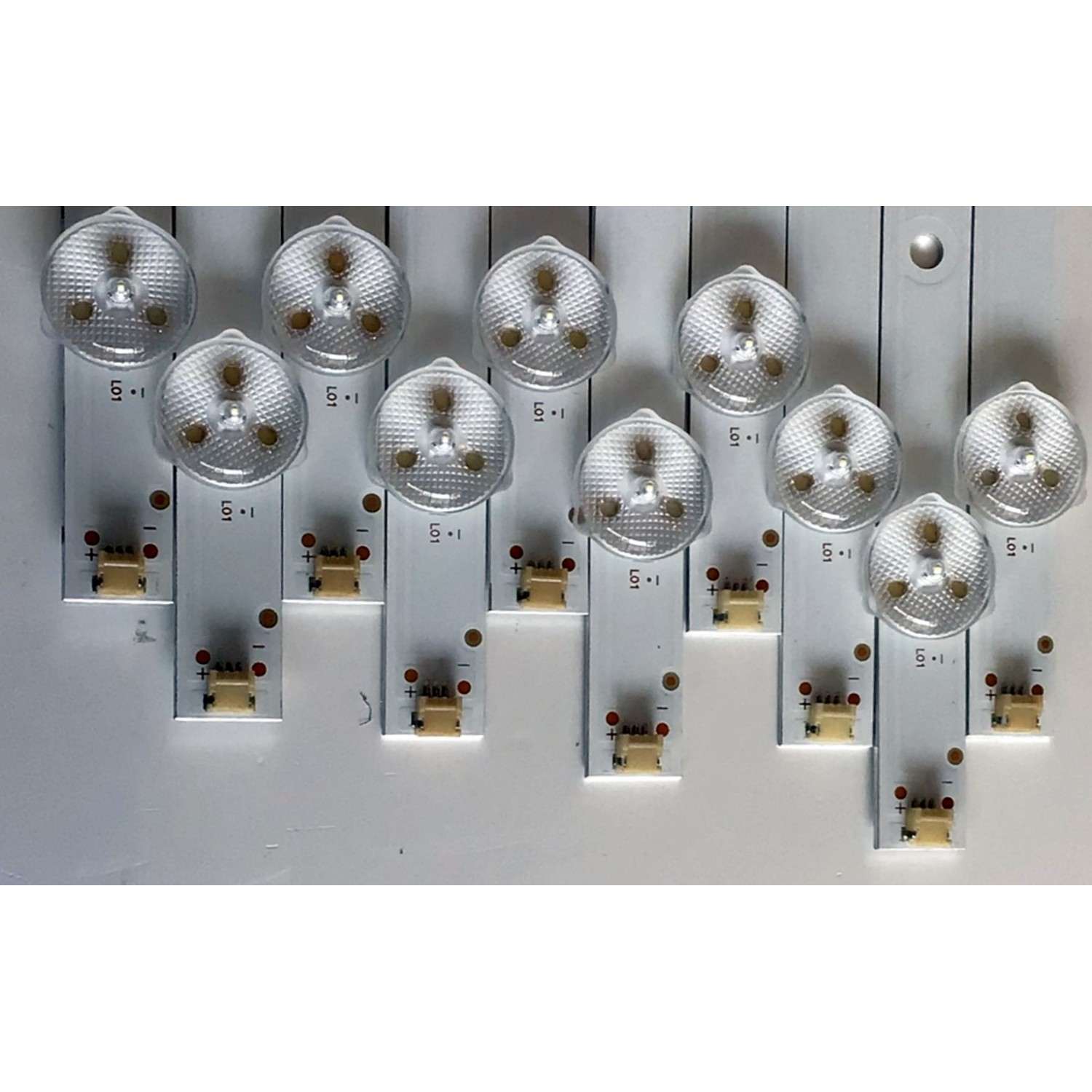 KIT DE LED'S PARA TV ELEMENT ((10 PIEZAS)) / NUMERO DE PARTE JL.D48051235-111AS-M / A12G630 / N1706505 / T101  21005948 / PANEL'S LSC480HN08-802 / MODELO 48" - Imagen 2