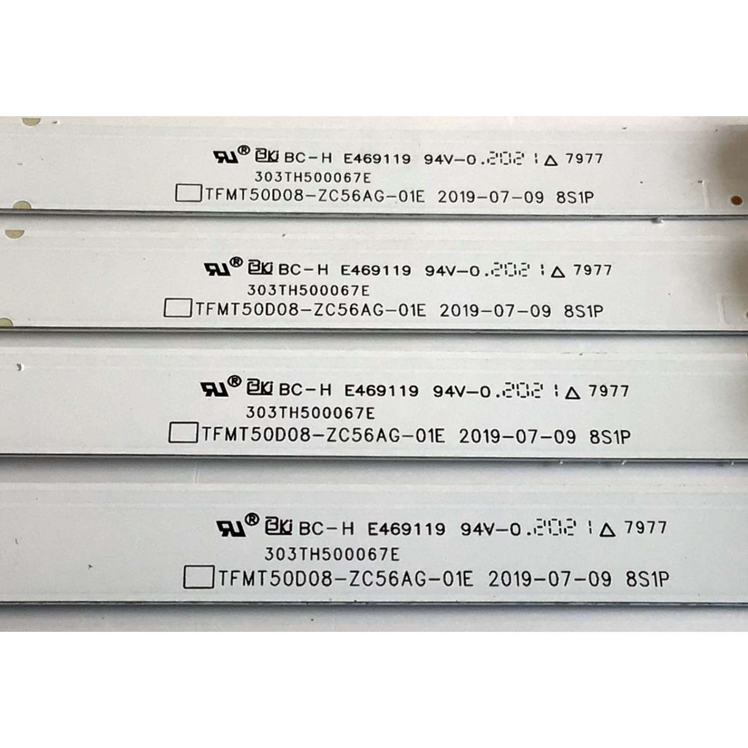 KIT DE LED'S PARA TV WESTINGHOUSE (4 PIEZAS) / NUMERO DE PARTE 303TH500067E / TFMT50D08-ZC56AG-01E / TH500M43 / 112600180-ZC00 / 20000 / 200607AB08 / PANEL T500-TAF-DLED / MODELO WD50FB1200 / CV500U2-TD1 - Imagen 2