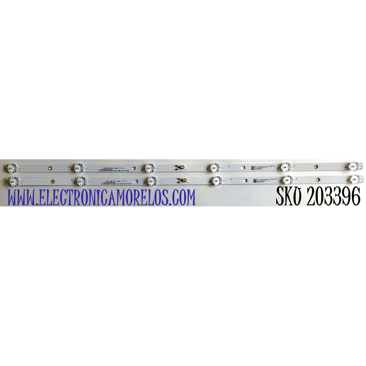 KIT DE LED´S PARA TV ONN ((2 PIEZAS)) / NUMERO DE PARTE 32000M16 / LED32D06-ZC22AG-03 / 30332006002 / LED32D06-ZC22AG-03D / 30332006002D / LED32D06-ZC22AG-03E / 30332006002E / LSC320AN09-H / V320BJ8-Q01 / MODELO 100012589 / E1AA32R / LT-32MAW205 / 32RC23
