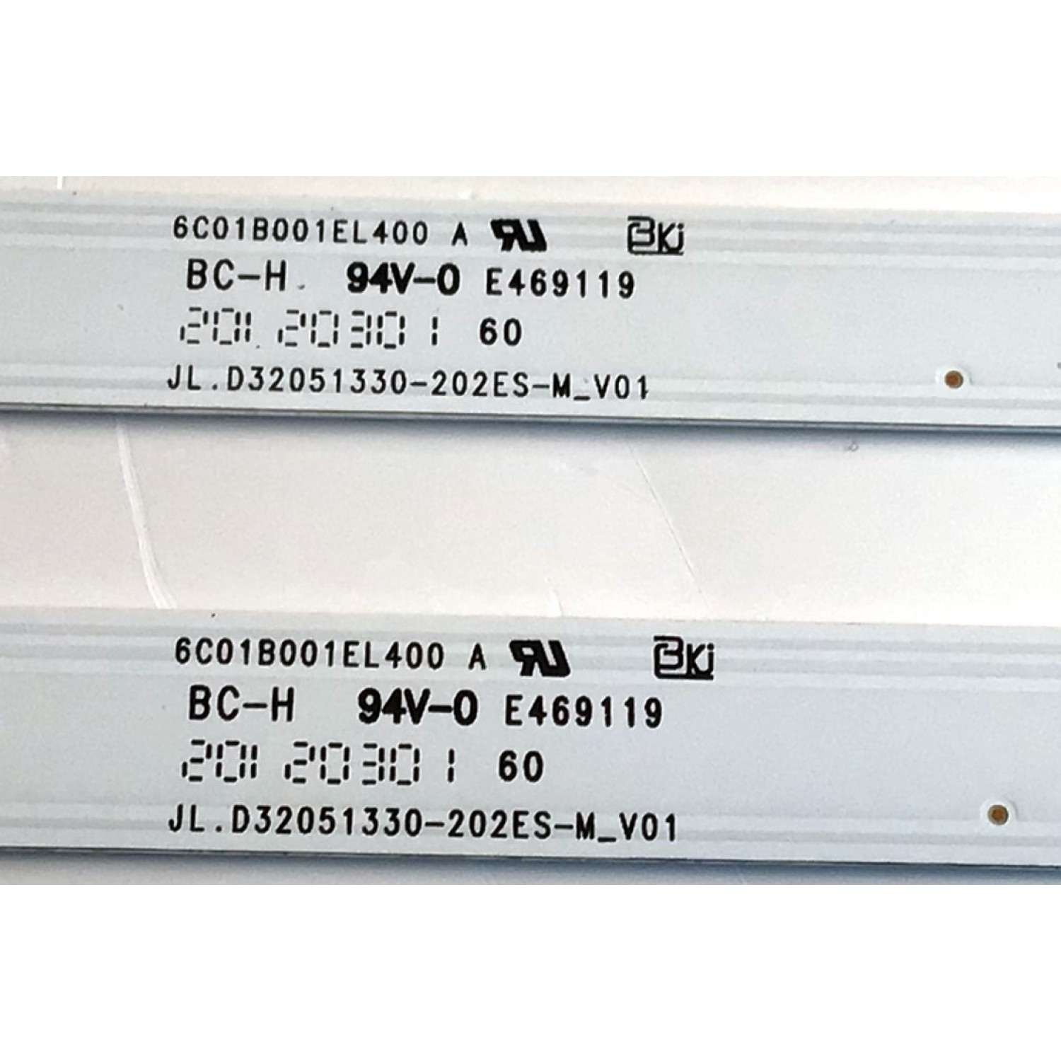 KIT DE LED'S PARA TV VIZIO (2 PIEZAS) / NUMERO DE PARTE JL.D32051330-202ES-M / JL.D32051330-202ES-M_V01 / PANEL V320BJ8-D08 REV.C1 / MODELO D32H-G9 - Imagen 3