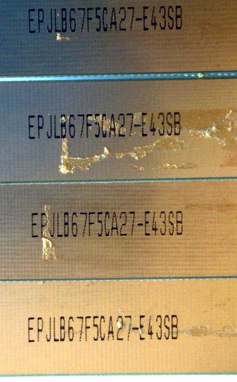 KIT DE LED'S PARA TV PHILIPS (4 PIEZAS) NUMERO DE PARTE D407-V6 / 315  D407-V6(PITCH 87 mm) / 94V-0 / EPJLB67F5CA27-E43SB / PANEL TPT315-HVN01 REV:S210F / MODELO 32PFL5007D - Imagen 3