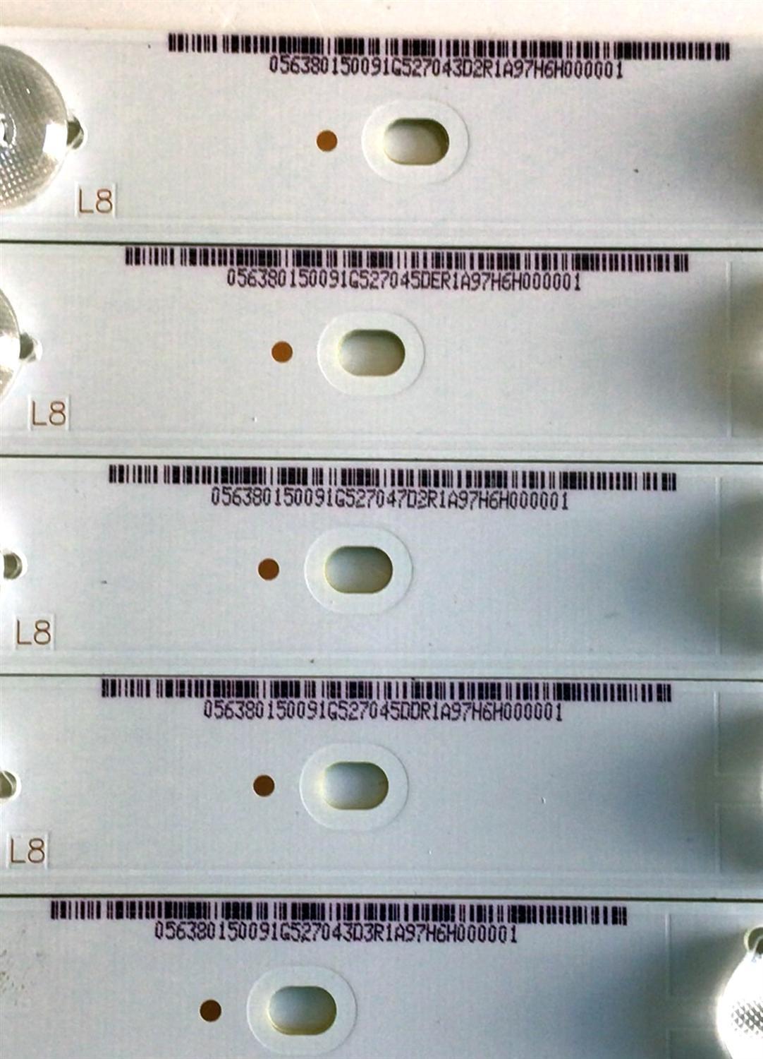 KIT DE LED'S PARA TV VIZIO (10 PIEZAS) NUMERO DE PARTE RF-DZ400E32-0501 / RF-DZ400E32-0501L-01 / RF-DZ400E32-0501R-01 / 056380150091 / MODELOS E40-C2 / E40-C2  LWZQSFCR - Imagen 5