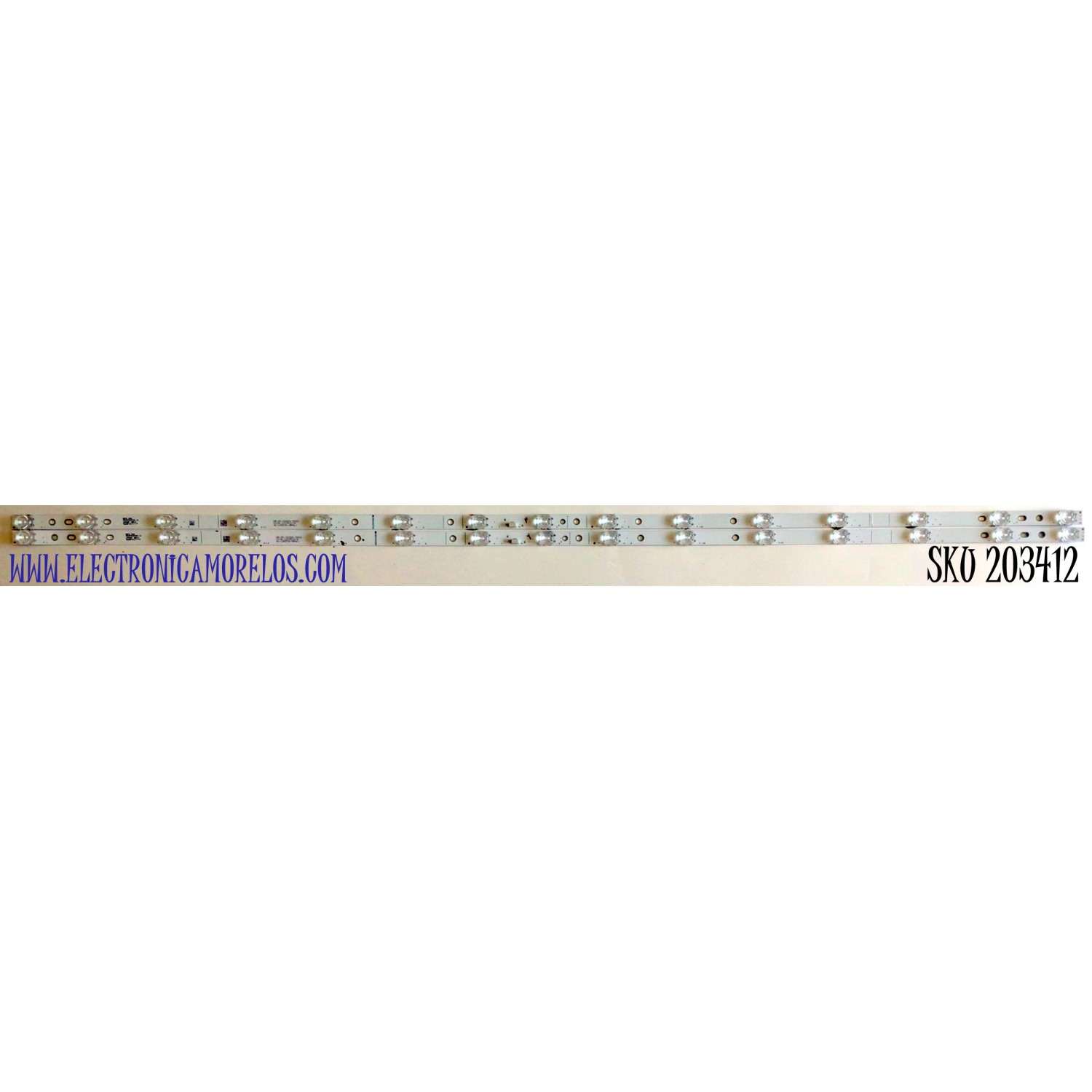 KIT DE LED'S PARA TV TCL (2 PIEZAS) / NUMERO DE PARTE 55HR330M15A0 / 55HR330M15A0 V3 / 4C-LB5515-HR / PANEL LVU550NDEL / MODELO 55S431
