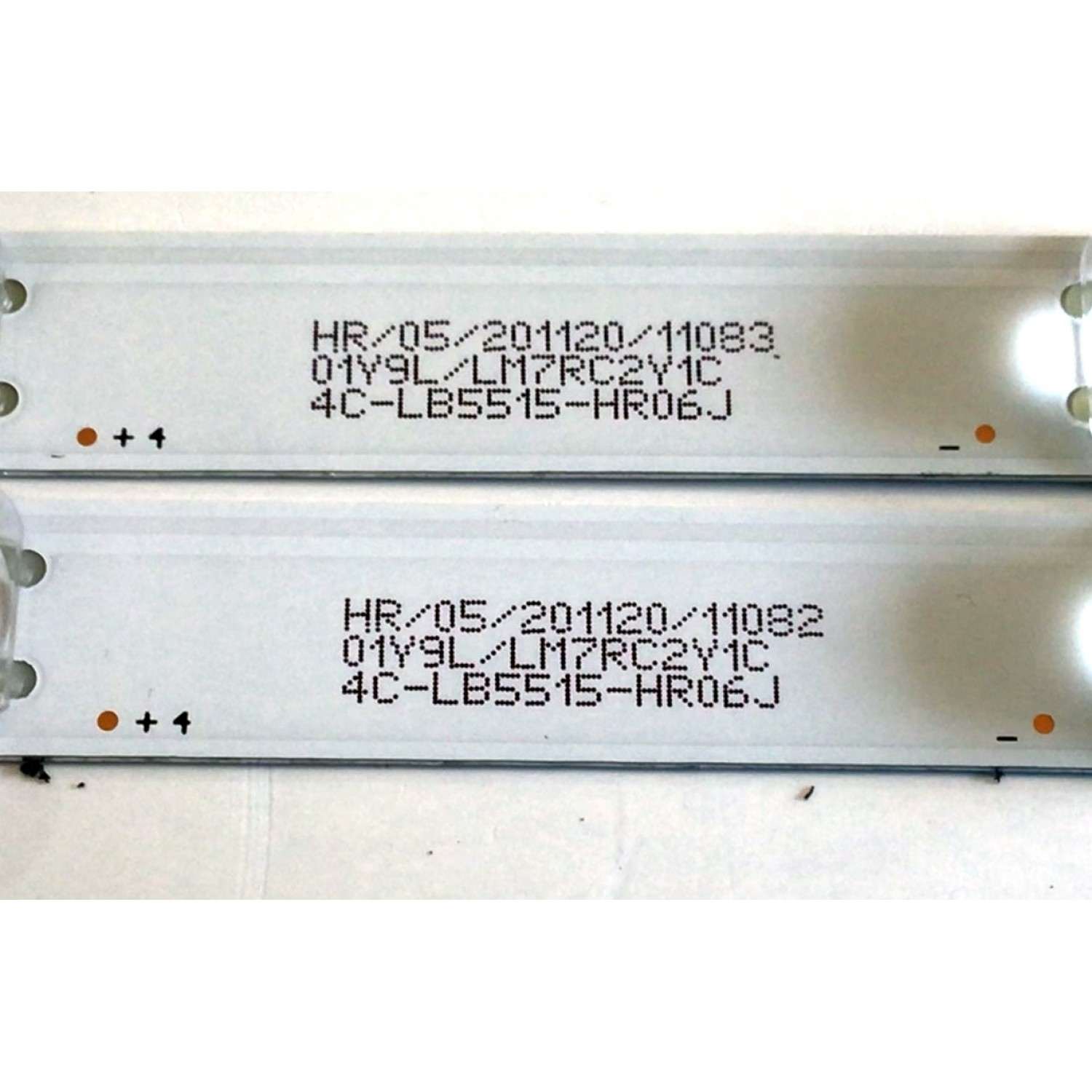 KIT DE LED'S PARA TV TCL (2 PIEZAS) / NUMERO DE PARTE 55HR330M15A0 / 55HR330M15A0 V3 / 4C-LB5515-HR / PANEL LVU550NDEL / MODELO 55S431 - Imagen 2