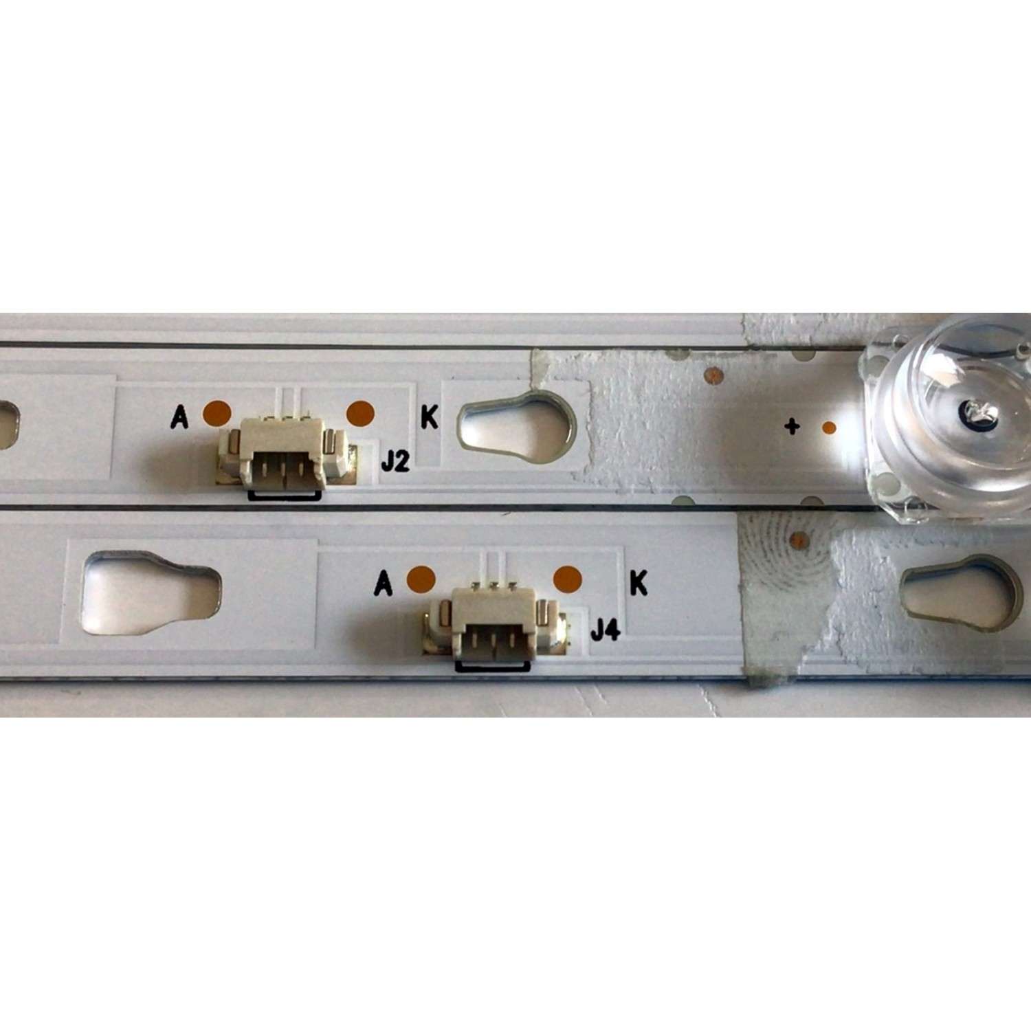 KIT DE LED'S PARA TV ONN / JVC / WESTINGHOUSE ((10PIEZAS)) / NUMERO DE PARTE LED55D05A-ZC29AG-02C / LED55D05B-ZC29AG-02C / 30355005214C / 30355005215C / 5500M005 / 5500M006 / PANEL T550QVN07.2 / LC550EQC-SMA4 / MODELOS 100012586 / WR55UT4009 / LT-55MAW595 - Imagen 2