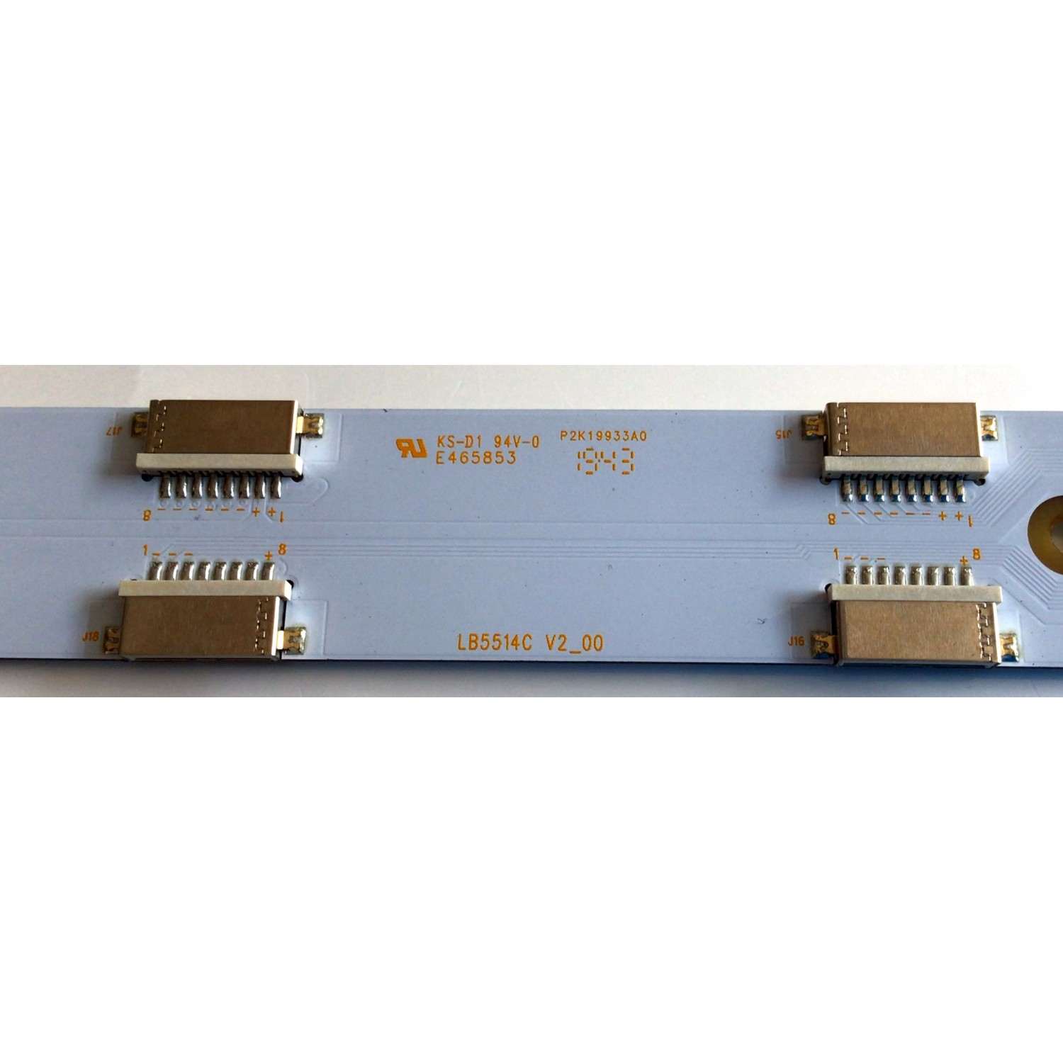 KIT DE LED'S PARA TV VIZIO (20 PIEZAS) / NUMERO DE PARTE LB5514C / LB5514C V0_02 / LB5514C V1_02 / 210BZ06DR / 210BZ12DL / PANEL TPT550U1-QVN05.U  REV:S5DB1C / MODELOS M558-G1 / M558-G1 LTMWYGKV / LTCWYGNW / M558-G1 LTMWYGLV - Imagen 7