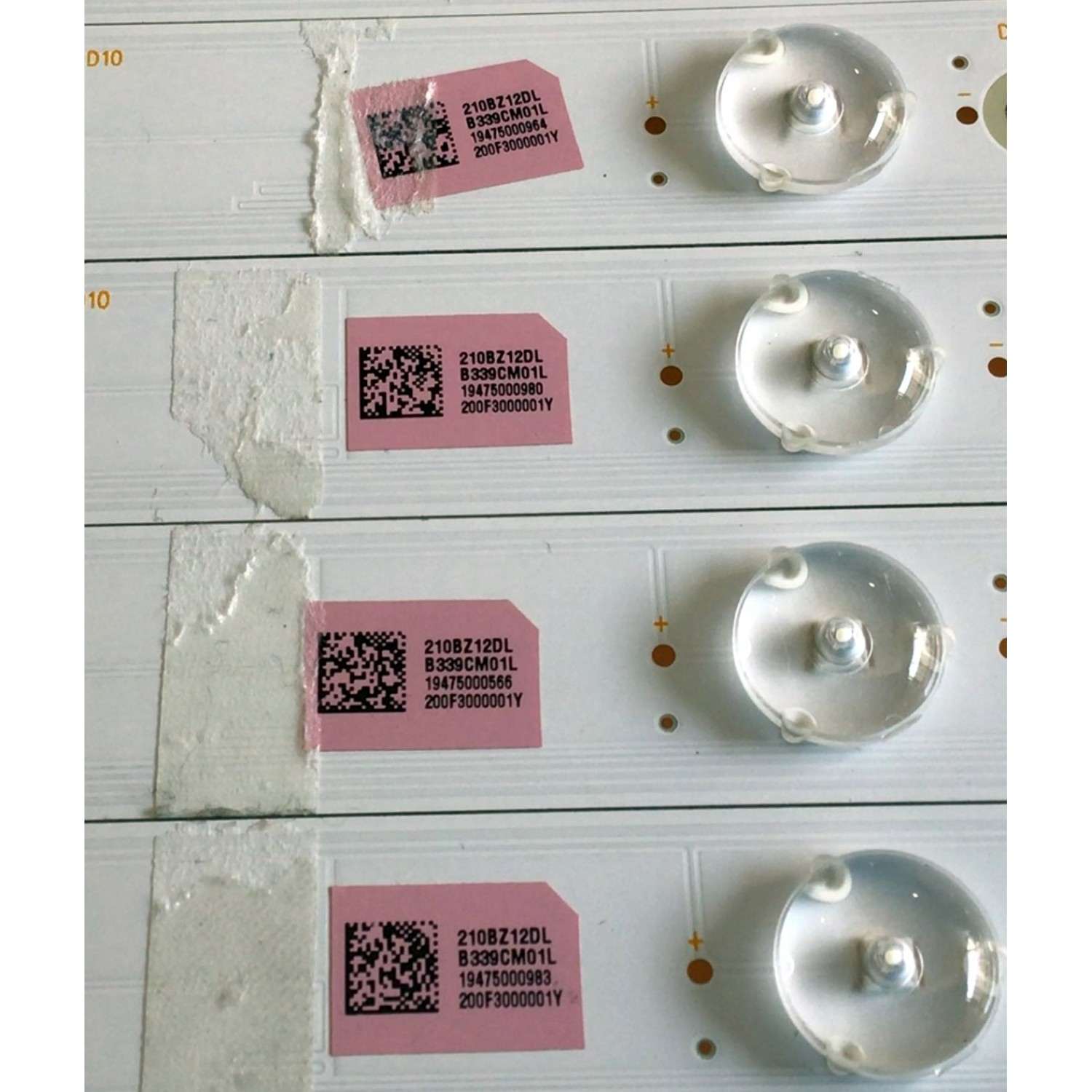 KIT DE LED'S PARA TV VIZIO (20 PIEZAS) / NUMERO DE PARTE LB5514C / LB5514C V0_02 / LB5514C V1_02 / 210BZ06DR / 210BZ12DL / PANEL TPT550U1-QVN05.U  REV:S5DB1C / MODELOS M558-G1 / M558-G1 LTMWYGKV / LTCWYGNW / M558-G1 LTMWYGLV - Imagen 3