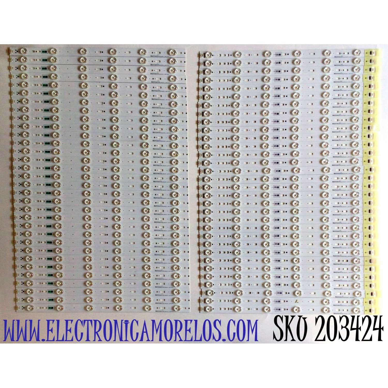 KIT DE LED'S PARA TV SHARP (64 PIEZAS) / NUMERO DE PARTE SAMSUNG_2014SDP80_4K_3228 / SAMSUNG_2014SDP80_4K_3228_IN06_REV1.0 / SAMSUNG_2014SDP80_4K_3228_OUT06_REV1.0 / LM41-00119G / LM41-00119F / PANEL JE805R3LW00A / MODELO LC-80UE30U