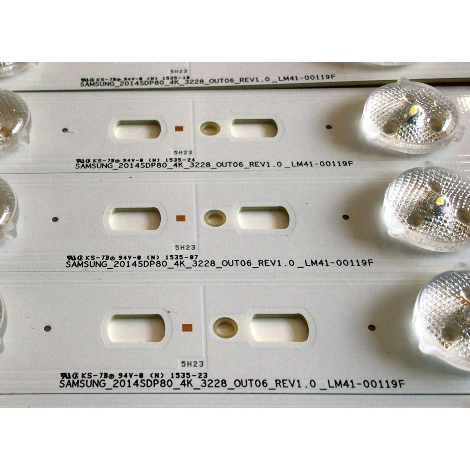 KIT DE LED'S PARA TV SHARP (64 PIEZAS) / NUMERO DE PARTE SAMSUNG_2014SDP80_4K_3228 / SAMSUNG_2014SDP80_4K_3228_IN06_REV1.0 / SAMSUNG_2014SDP80_4K_3228_OUT06_REV1.0 / LM41-00119G / LM41-00119F / PANEL JE805R3LW00A / MODELO LC-80UE30U - Imagen 5