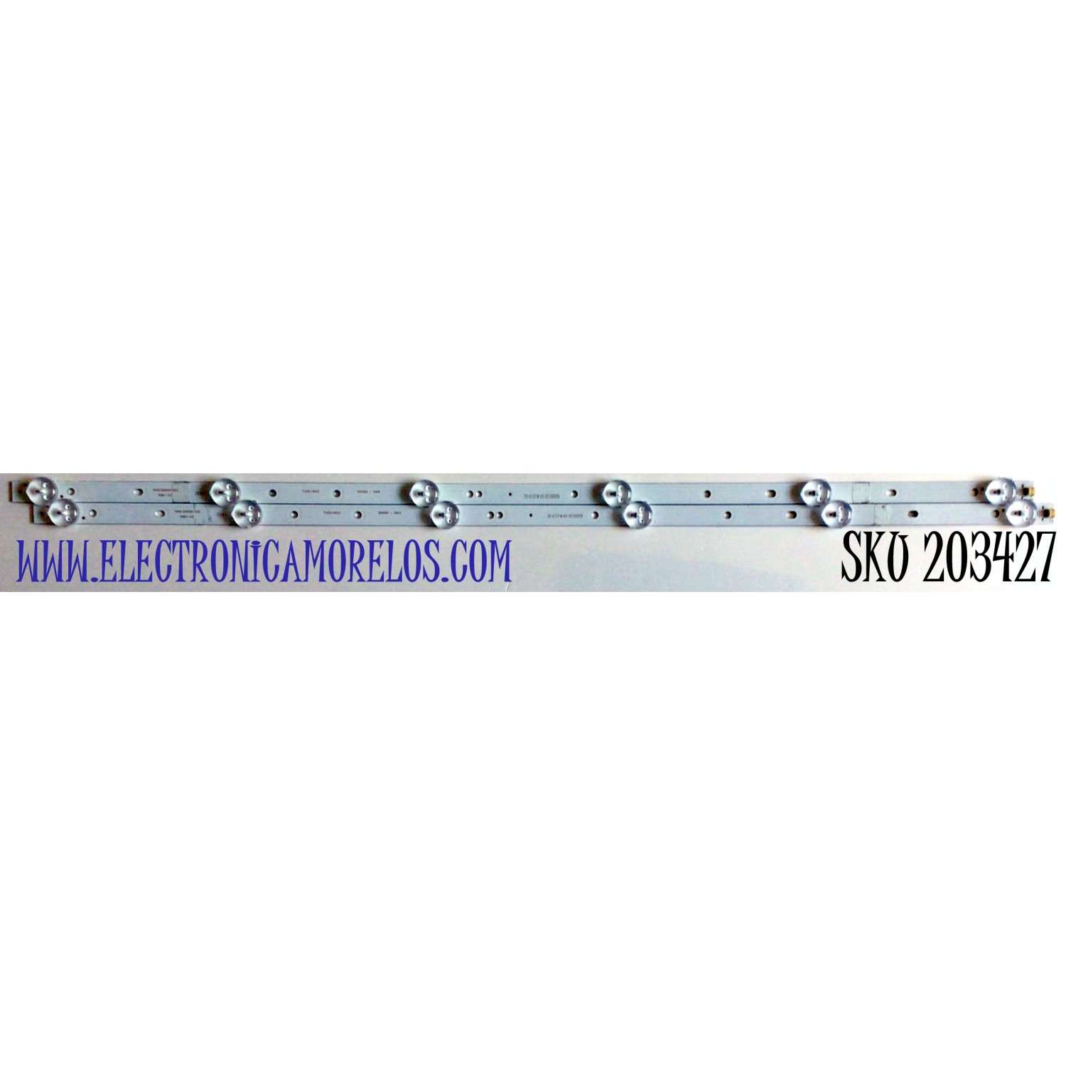 KIT DE LED'S PARA TV RCA (2 PIEZAS) / NUMERO DE PARTE HXSC32DA2A / HXSC32DA2A-V02 / TV23110002 / D10-A3-EKYM-A05-005)200902N / PANEL LSC320AN10-H07 / MODELO RLDED3258A