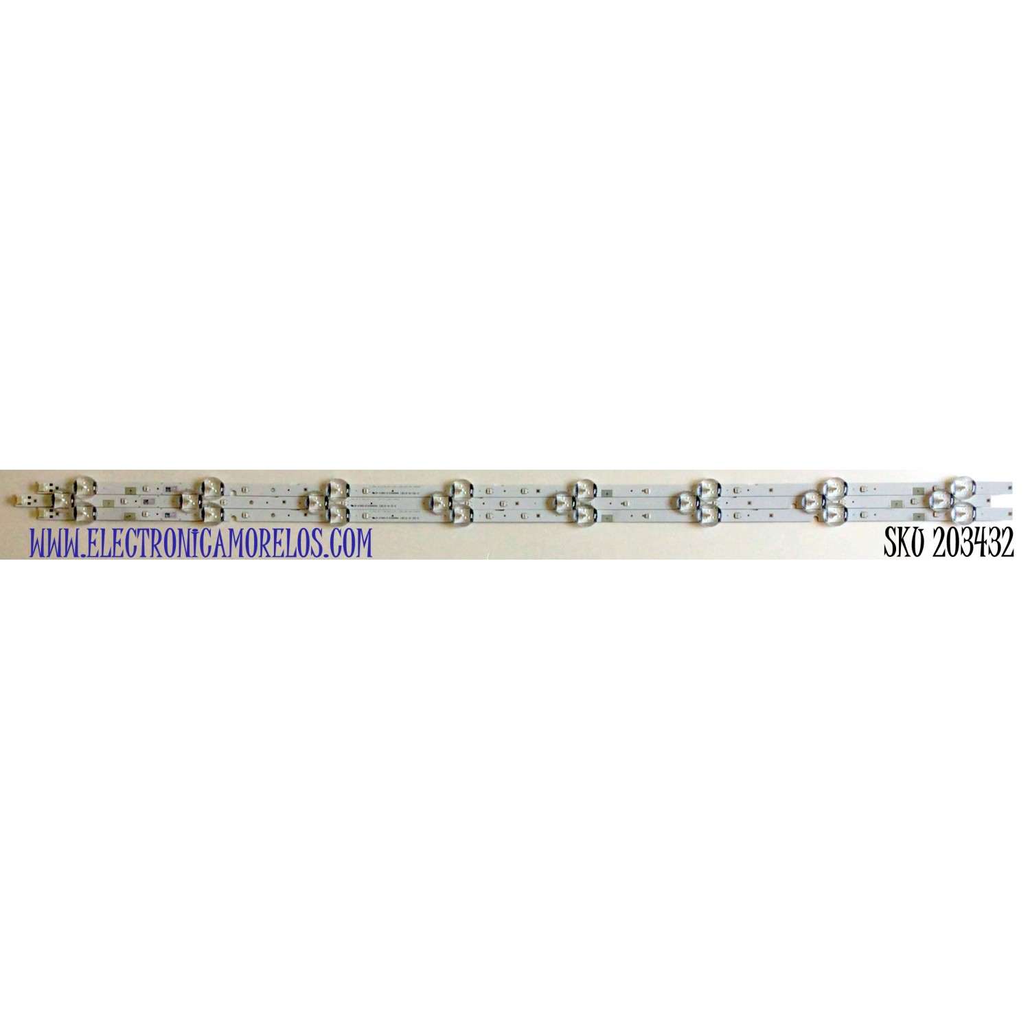 KIT DE LEDS PARA TV SAMSUNG ORIGINAL 3 PIEZAS / NUMERO DE PARTE BN96-46569A / 46569A / L1_N5K_5_FAM_(1)_R1.1_S2R_100 / LM41-00620A / PANEL CY-JN040BGNV1H / MODELO UN40J5290AFXZA