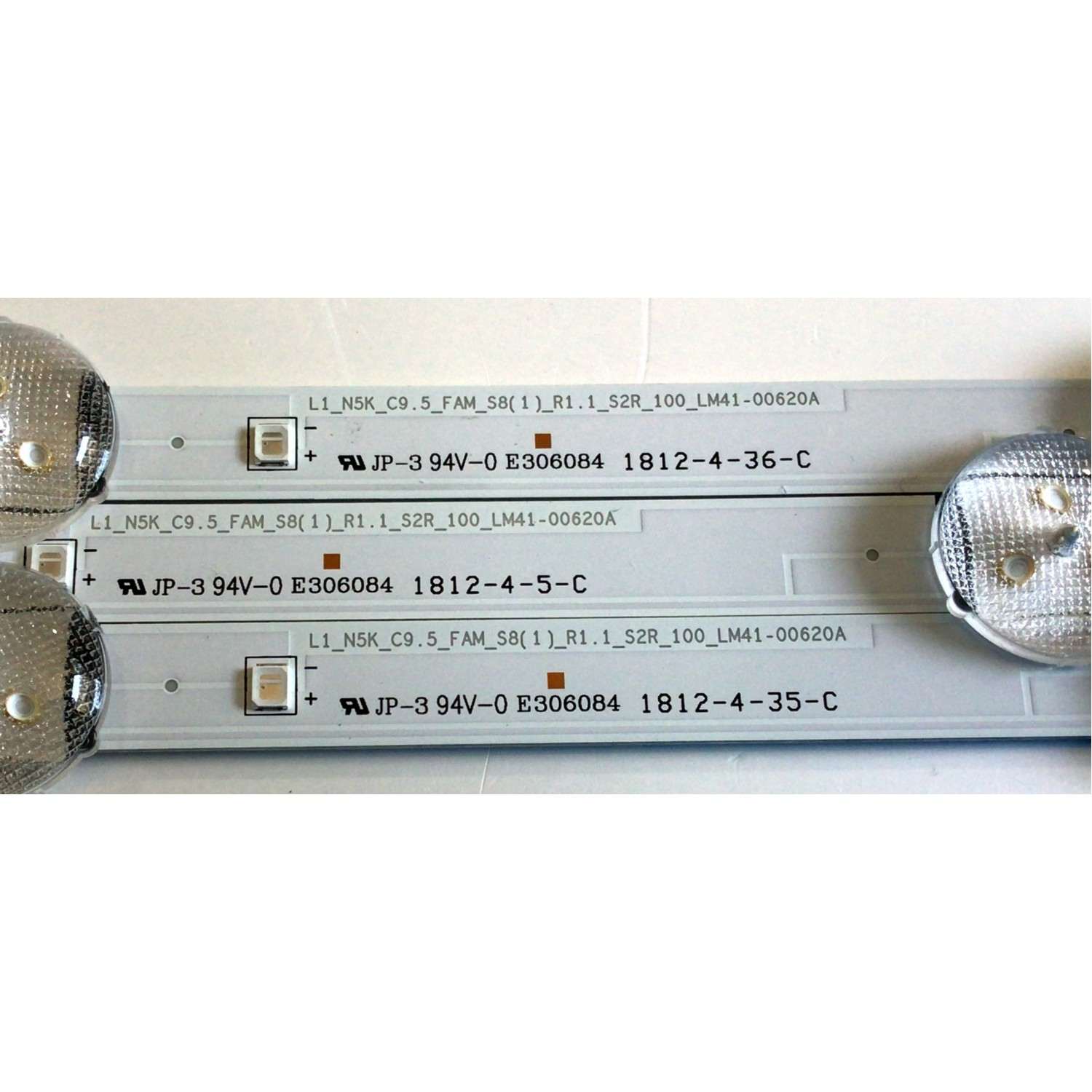 KIT DE LEDS PARA TV SAMSUNG ORIGINAL 3 PIEZAS / NUMERO DE PARTE BN96-46569A / 46569A / L1_N5K_5_FAM_(1)_R1.1_S2R_100 / LM41-00620A / PANEL CY-JN040BGNV1H / MODELO UN40J5290AFXZA - Imagen 3
