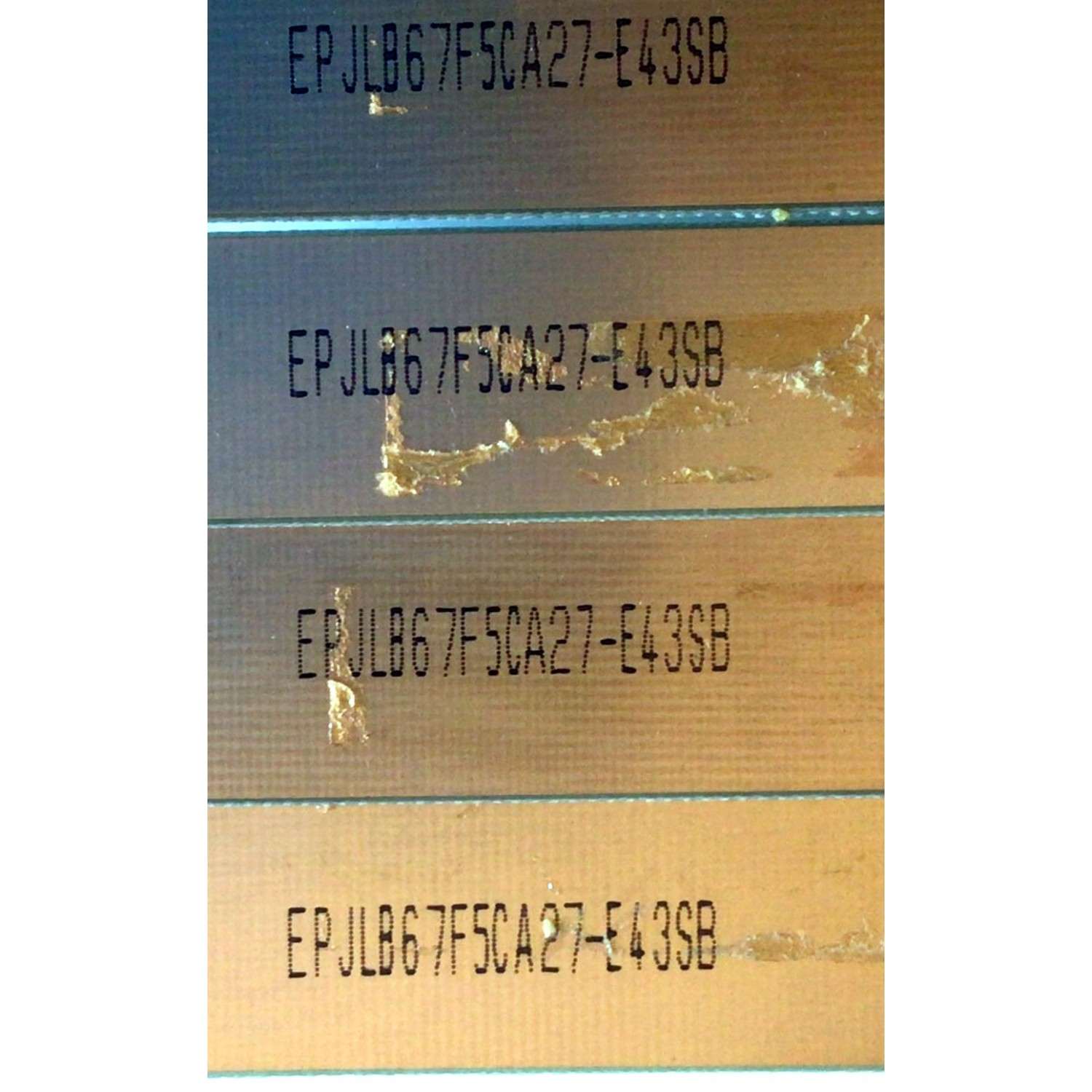 KIT DE LED'S PARA TV PHILIPS (4 PIEZAS) NUMERO DE PARTE D407-V6 / 315  D407-V6(PITCH 87 mm) / 94V-0 / EPJLB67F5CA27-E43SB / PANEL TPT315-HVN01 REV:S210F / MODELO 32PFL5007D - Imagen 3