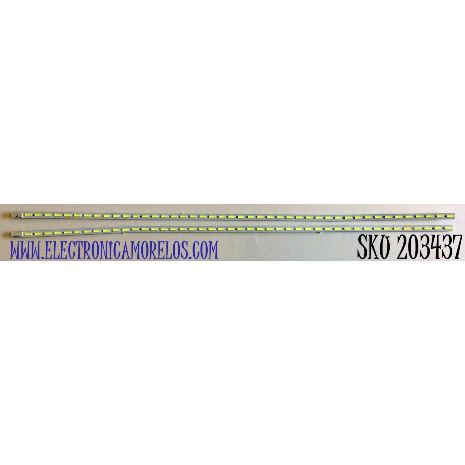 KIT DE LED'S PARA TV SANSUI (2 PIEZAS) NUMERO DE PARTE CEN924A / CEN925A / LED-BAR-L / LED-BAR_R / CP2002 / CP2001 / CP 15 94-0 KT    KW-ALE / MODELO SLED3900 K