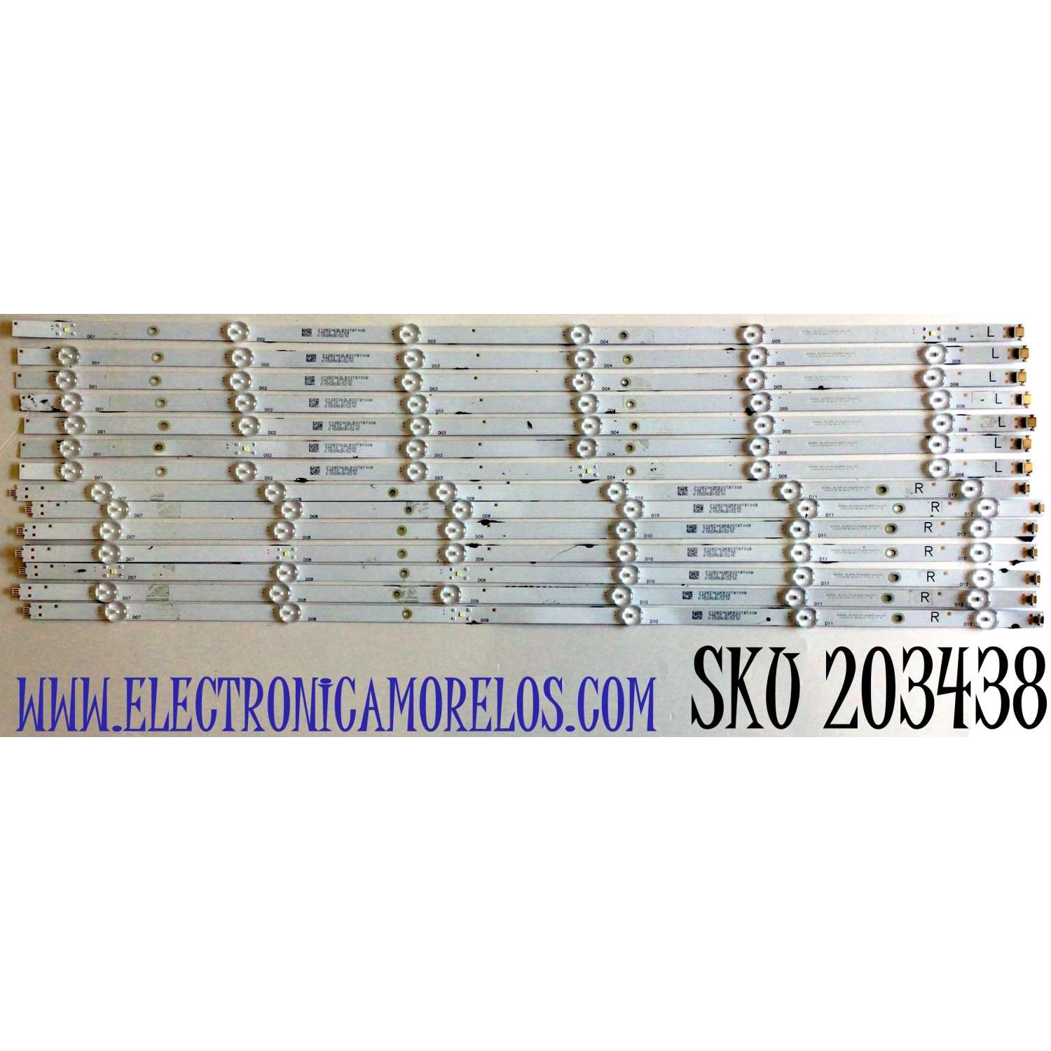 KIT DE LED'S PARA TV VIZIO (14 PIEZAS) NUMERO DE PARTE SVV700A24 / SSC_TPV70_7X12_2W_MCPCB 12mm_R_V2 / SSC_TPV70_7X12_2W_MCPCB / K155A5BV321K / 210BZ06DLB33TBT00B / 210BZ06DRB33TBT00B / PANEL TPT700B5-V1T01D / MODELOS V705-G1 / V705-G1 LTCHQTAV / LTCHQTBW