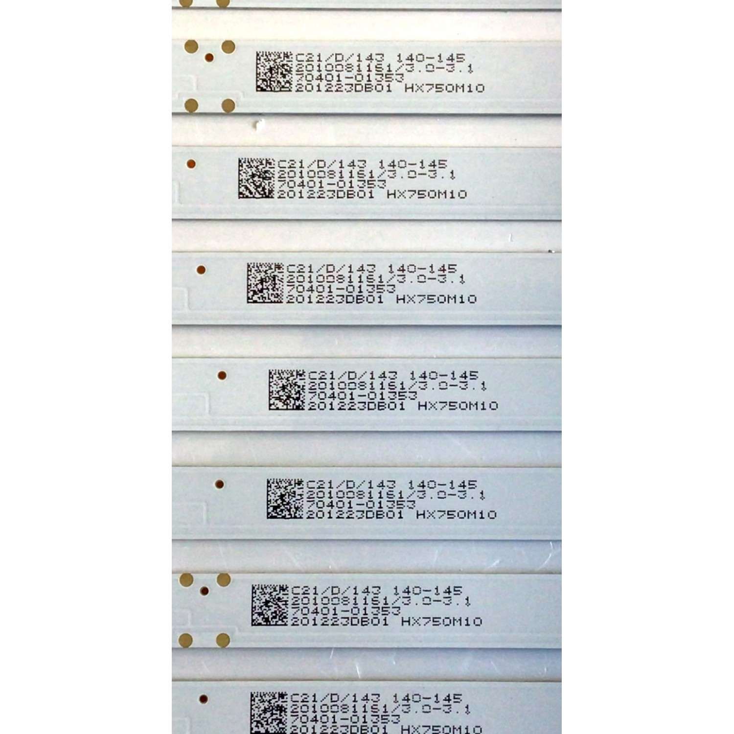 KIT DE LED'S PARA TV PHILIPS (12 PIEZAS) NUMERO DE PARTE 303HX750011 / HFXS75D07-ZC66AG-04 / HX750M10 / PANEL BOEI750WQ1 / MODELO 75PFL5604/F7A - Imagen 4