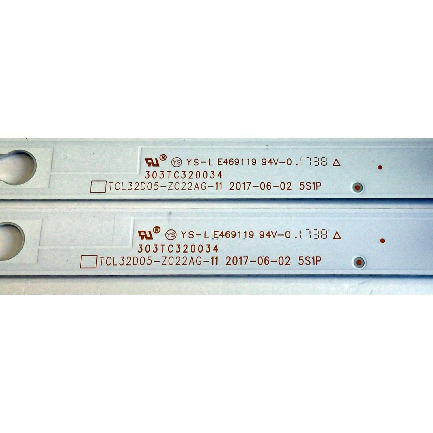 KIT DE LED'S PARA TV HKPRO (2 PIEZAS) NUMERO DE PARTE 303TC320034 / TCL32D05-ZC22AG-11 / TC320M05 / 4C-LB320T-ZC2C / PANEL LVW320CSDX E26 V31 / MODELO HKP32F18 - Imagen 3
