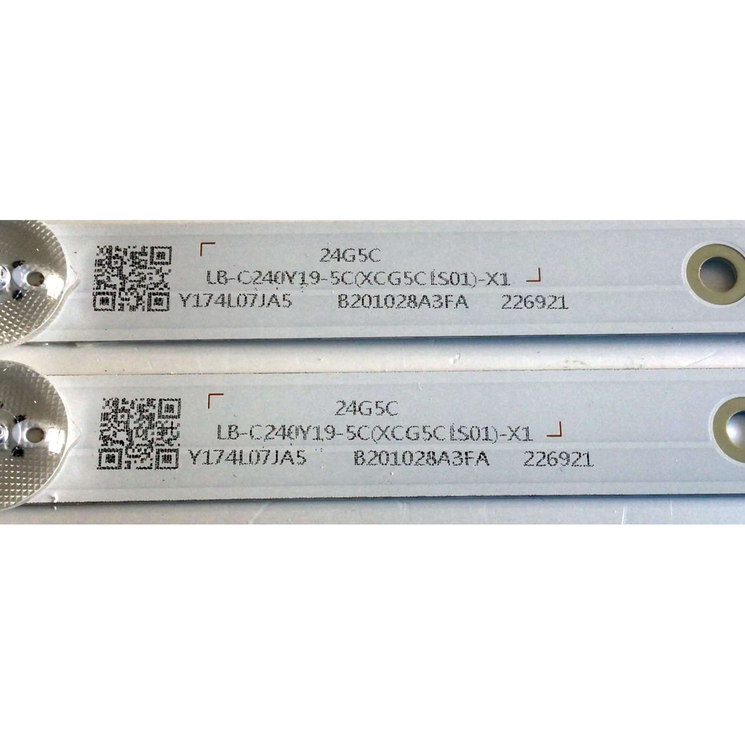 KIT DE LED'S PARA TV ONN (2 PIEZAS) NUMERO DE PARTE ZG24G5C3030040293F / CRH-ZG24G5C3030040293FREV1.0 / LB-C240Y19-5C(XCG5CLS01)-X1 / Y174L07JA5 / B201028A3FA / 226921 / 24G5C / PANEL C240Y19-D6 / MODELO 10012590 - Imagen 3