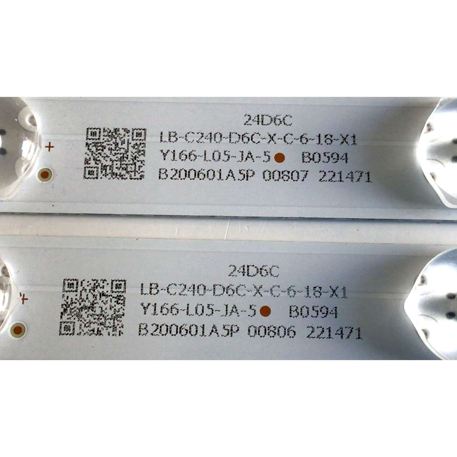 KIT DE LED'S PARA TV ONN (2 PIEZAS) NUMERO DE PARTE BX24D6C303006029BU / CRH-BX24D6C303006029BUREV1.0 / LB-C240-D6C-X-C-6-18-X1 / B200601A5P / Y166-L05-JA-5 / 221471 / 24D6C / PANEL C2410Y19-D6 / MODELO 100012590 - Imagen 4