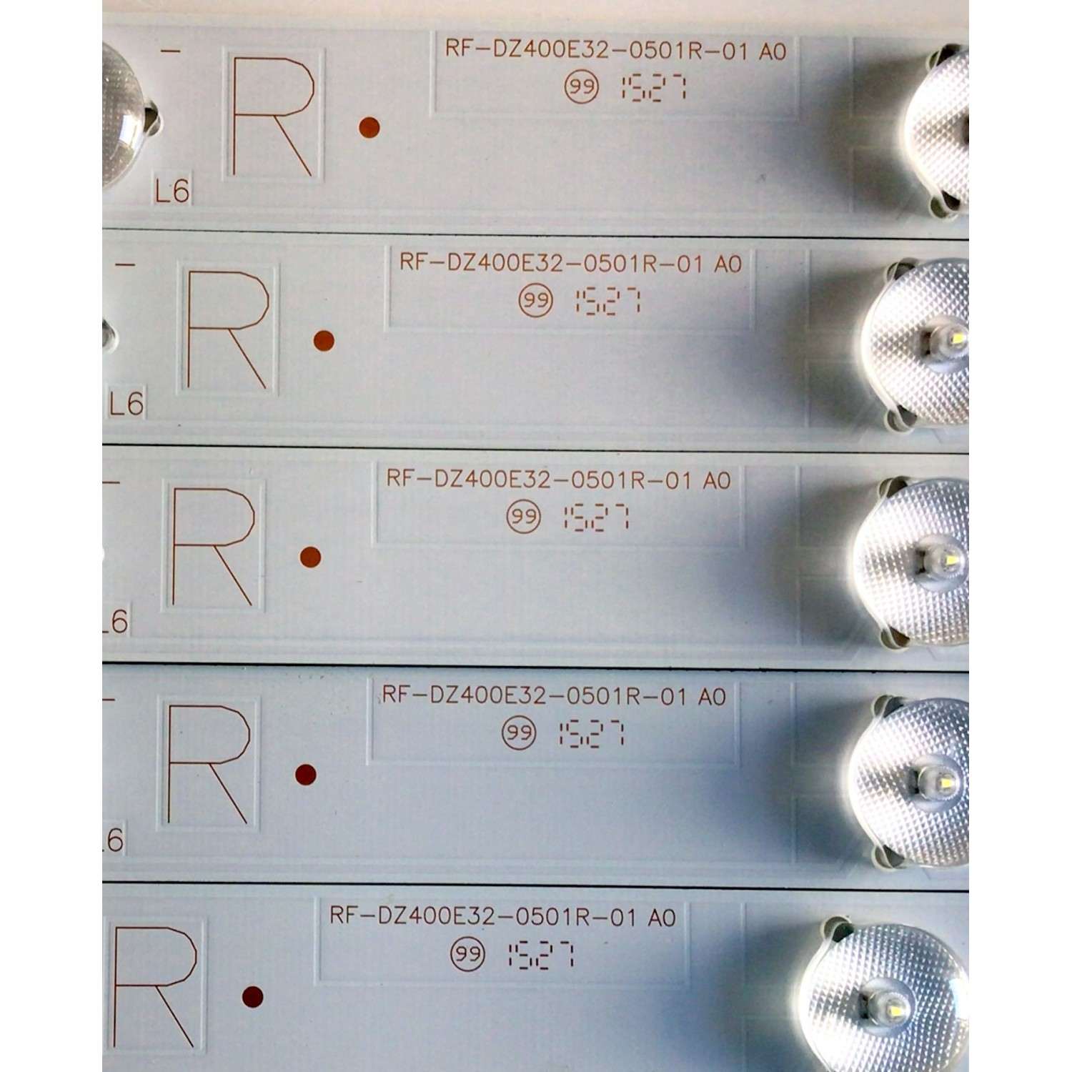 KIT DE LED'S PARA TV VIZIO (10 PIEZAS) NUMERO DE PARTE RF-DZ400E32-0501 / RF-DZ400E32-0501L-01 / RF-DZ400E32-0501R-01 / 056380150091 / MODELOS E40-C2 / E40-C2  LWZQSFCR - Imagen 2