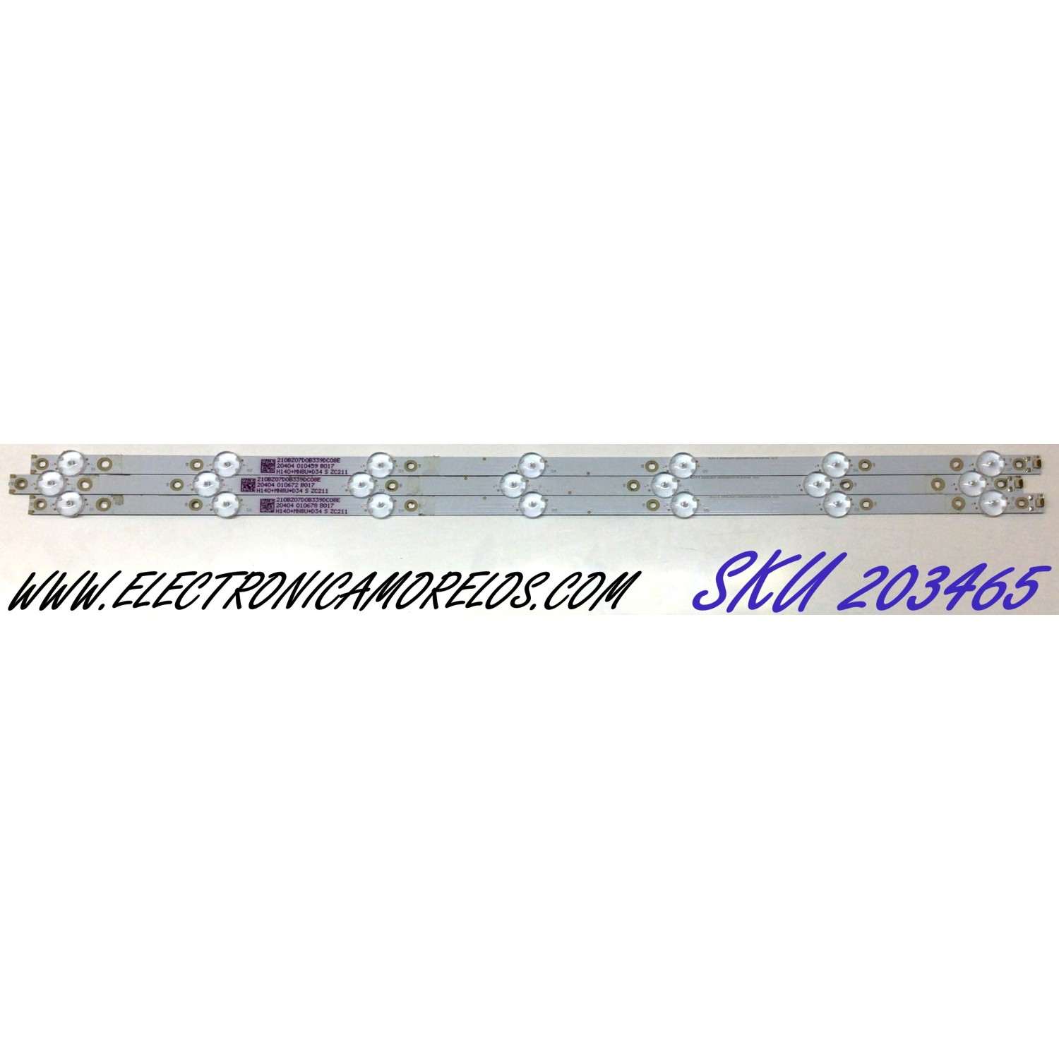 KIT DE LED'S PARA TV INSIGNIA (3 PIEZAS) / NUMERO DE PARTE LBM320M0701 / EVERLIGHT LBM320M0701-PE-2(HF)(0) / 210BZ07D0B339DC08E / H140+MN8U*D34 S ZC211 / 20404 / 010678 / B017 / PANEL TPT320B5-H2F01-D  REV:S01E / MODELO NS-32DF310NA19