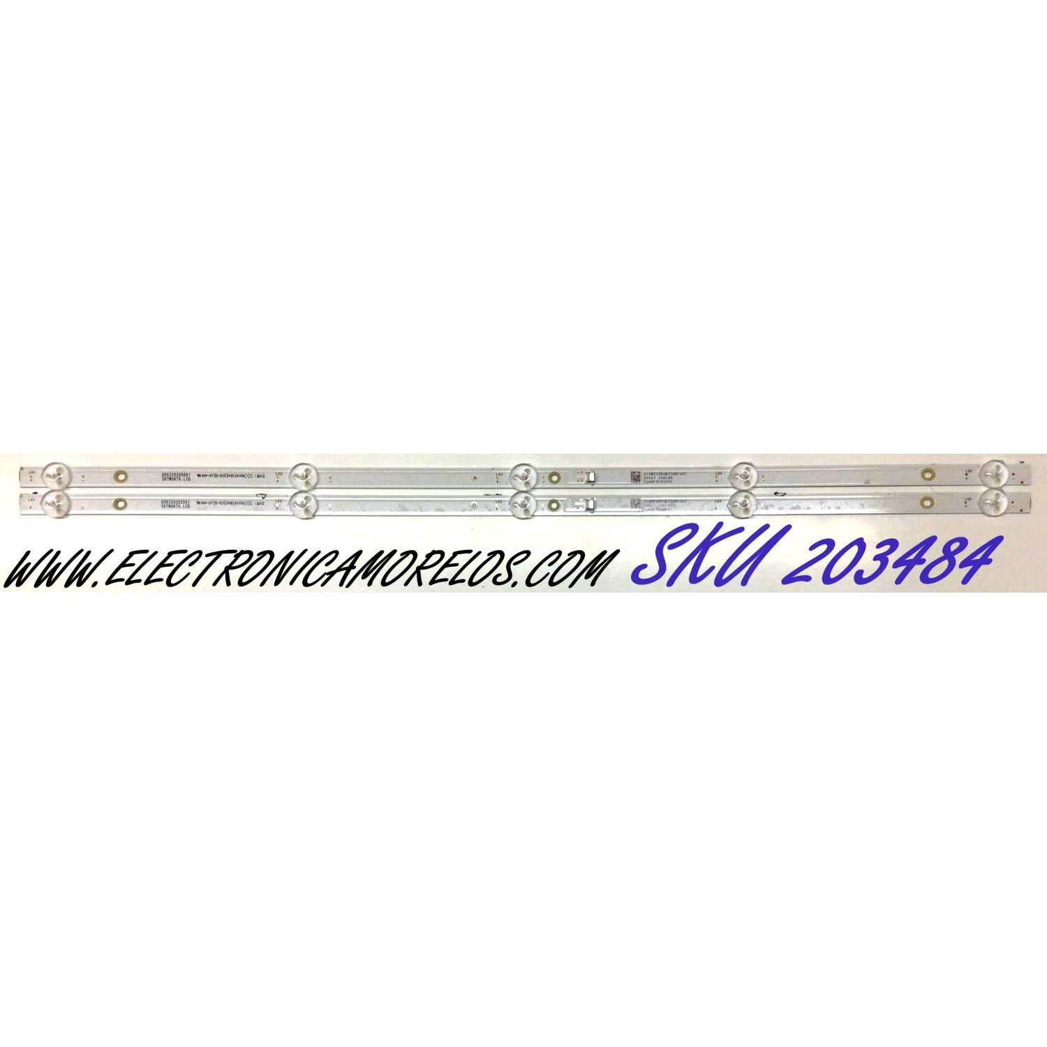 KIT DE LEDS ORIGINAL PARA TV ONN / PIONEER /  2 PIEZAS / NUMERO DE PARTE 05D320205001 / 210BZ05D0B334BC04C / CLHGF 5V5000C / 20027 / 208198 / PANEL TPT320B5-XVN02.A / MODELO 100012589 (32 PULGADAS) / PLE-32S1HD