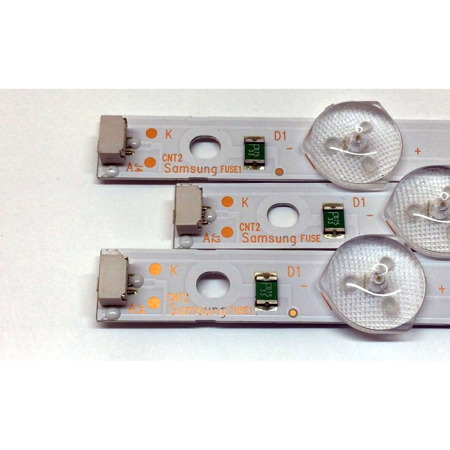 KIT DE LED'S PARA TV SAMSUNG (3 PIEZAS) / NUMERO DE PARTE 303GC430044E / GC43D08-ZC22AG-17E / GC430M12 / 344761000229000 / 70401-00099 / 6222-A0 / MODELO UN43N5300AFXZA - Imagen 3