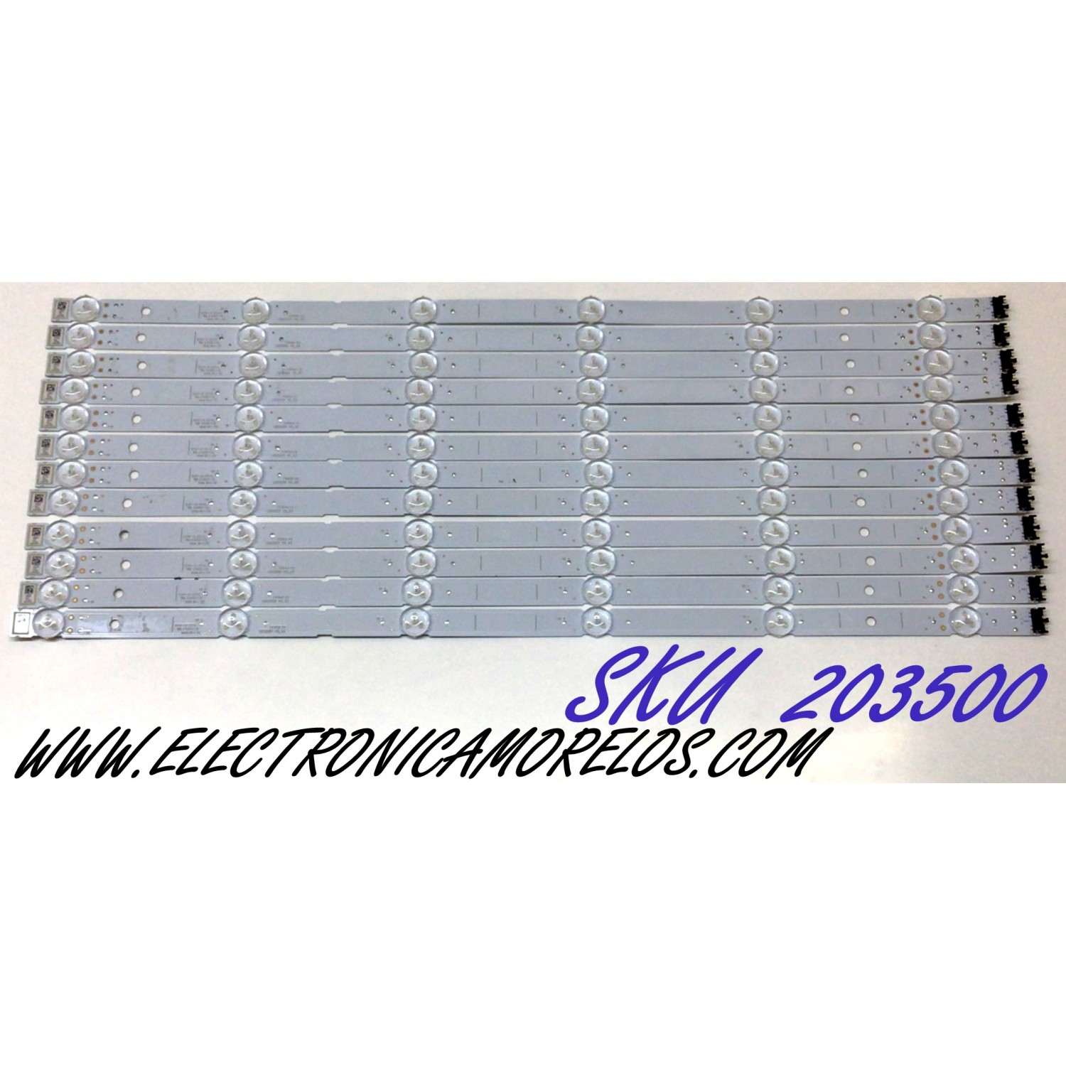 KIT DE LED'S PARA TV SONY / NUMERO DE PARTE LB5500V / LB5500V  V0_03 / 7698A / 5500V00001 / PANEL YDAF055DND01 / MODELOS XBR-55X90CH / XBR55X90CH