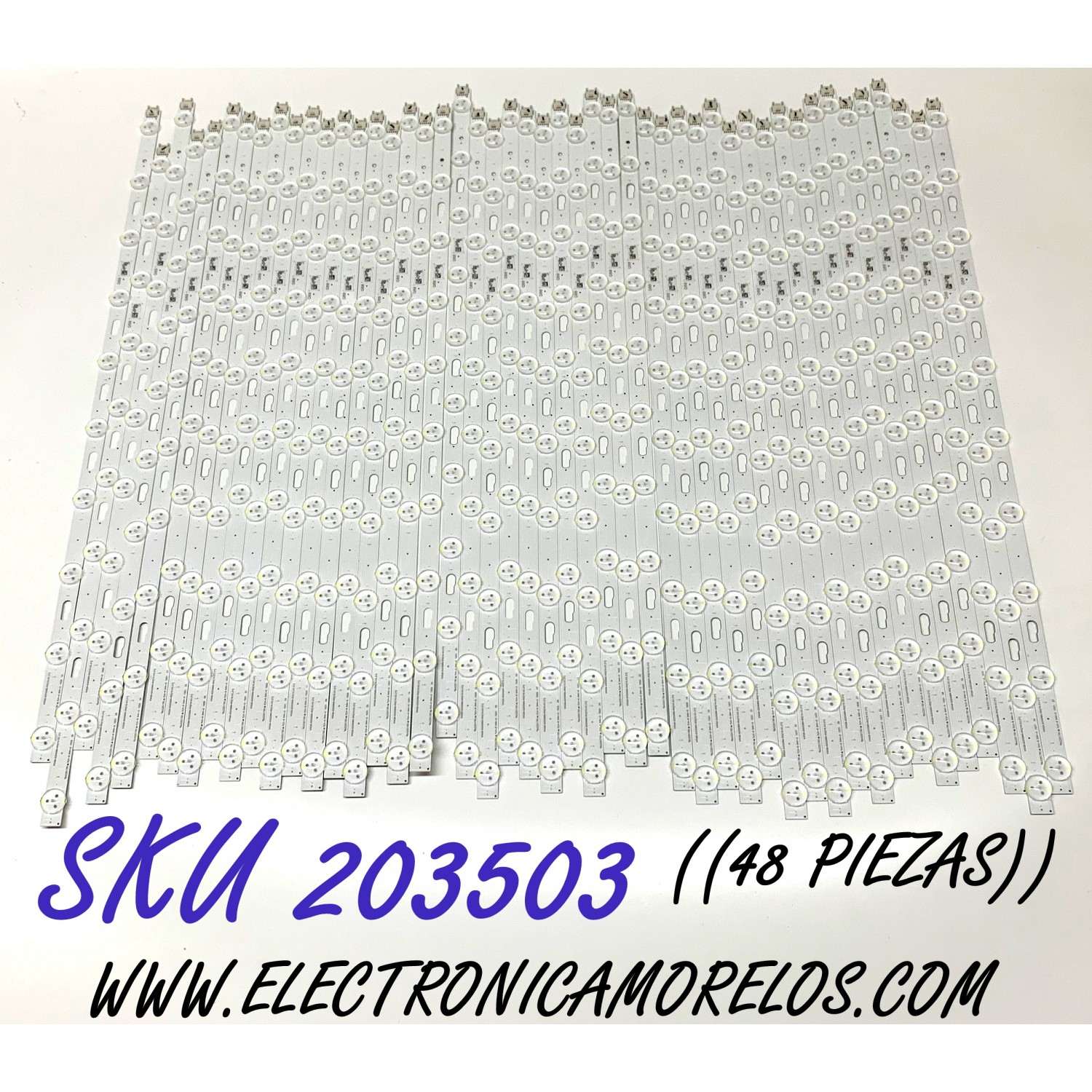 KIT DE LED'S PARA TV SAMSUNG (48 PIEZAS) / NUMERO DE PARTE BN96-49572A / V9Q8-820SM0-R0 / 49572A / PANEL CY-TR082FLLVH4 / MODELOS QN82Q80 / QN82Q80RAFXZA / QN82Q80RAFXZA FA01