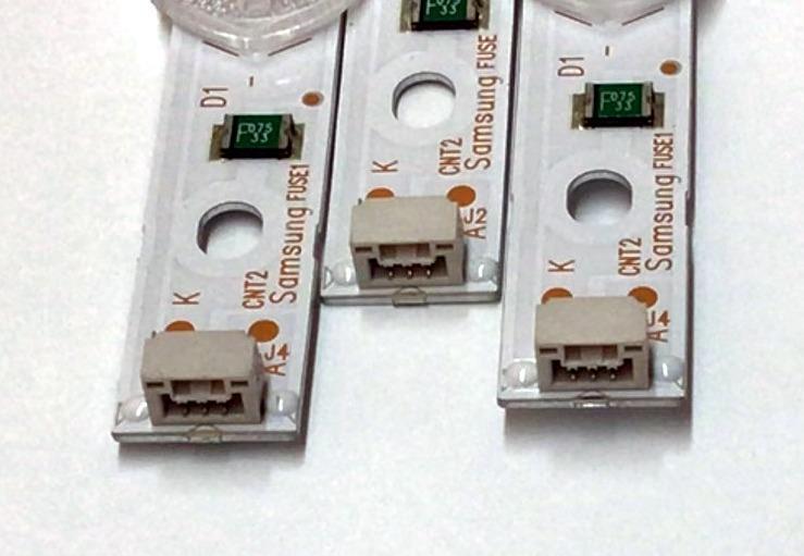 KIT DE LED'S PARA TV SAMSUNG (3 PIEZAS) / NUMERO DE PARTE 303GC430044E / GC43D08-ZC22AG-17E / GC430M12 / 344761000229000 / 70401-00099 / 6222-A0 / MODELO UN43N5300AFXZA - Imagen 2