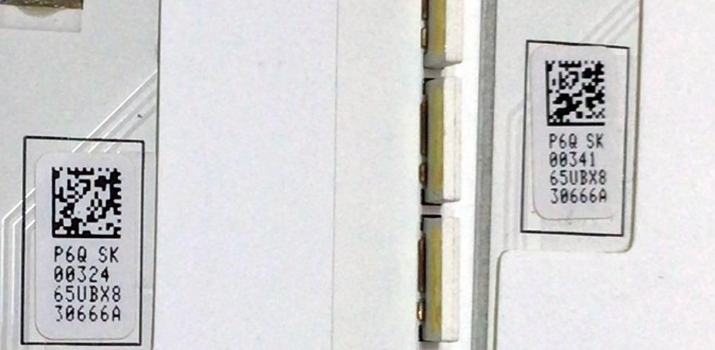 KIT DE LED´S PARA TV SAMSUNG (4 PIEZAS) / NUMERO DE PARTE BN96-30666A / VU85-650SM0-R1 / PANEL CY-KH065FSLV1H / MODELO UN65HU8550 / UN65HU8550FXZA - Imagen 2