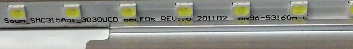 LED PARA MONITOR SAMSUNG QHD / NUMERO DE PARTE 53160A / BN96-53160A / S60A_SMC315A51_3030UCD / 66LEDs_REV1.U_201102_BN96-53160A C / BN61-17474A / BN61-17474A002 / 70SB01 / PANEL CY-MA320KGAV1H / MODELOS LS32A600UUNXGO / LS32A604NWNXGO / LS32A704NWNXZA - Imagen 3